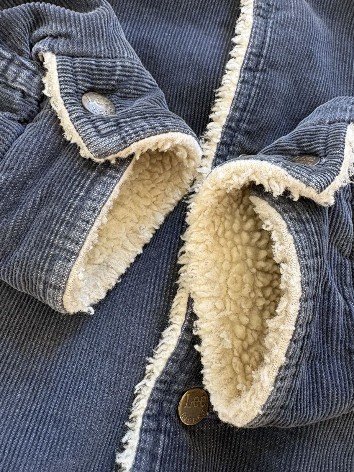 Lee Lee Storm Rider Vintage 70s Sherpa Faded Corduroy Jacket M Size US M / EU 48-50 / 2 - 7 Thumbnail