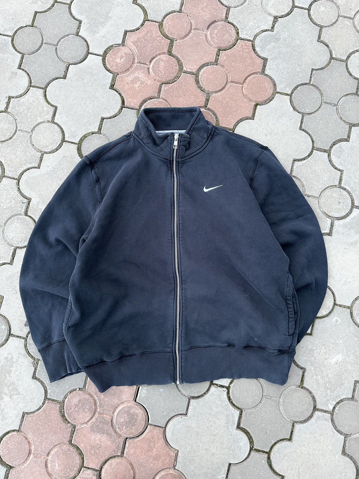 Vintage Nike Small Swoosh Zip Up Hoodie USA