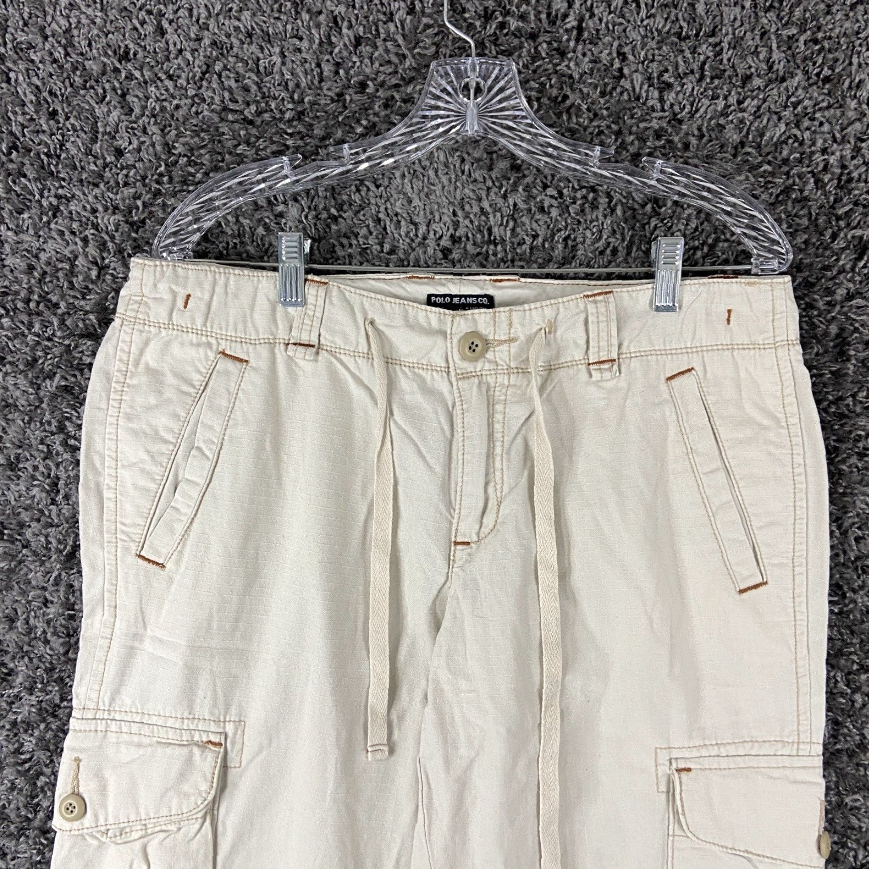 Polo Ralph Lauren VINTAGE Polo Jeans Co Ralph Lauren Capri Beige Women's 12 Pants Capri Beige 12 Womens Size 34" / US 12 / IT 48 - 4 Thumbnail