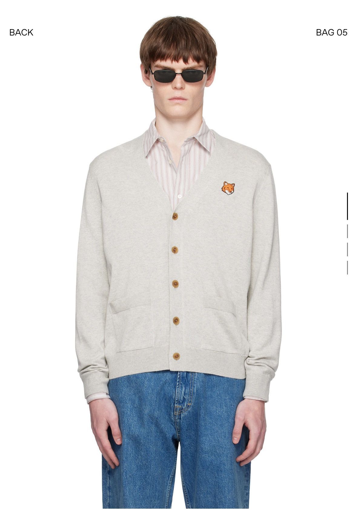 Maison Kitsune Maison Kitsune Cardgian Size US M / EU 48-50 / 2 - 5 Thumbnail