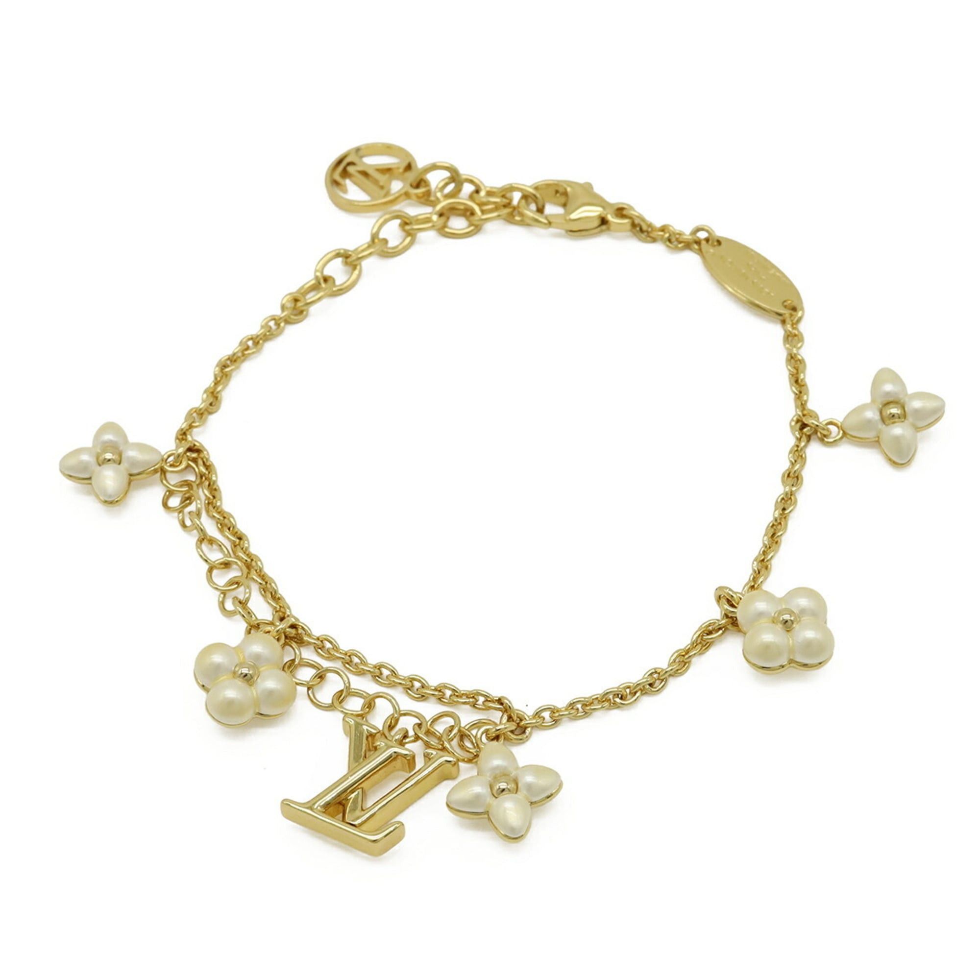 Louis Vuitton Louis Vuitton Bracelet LV Floragram Monogram Flower GP Gold M0940A Size ONE SIZE - 1 Thumbnail