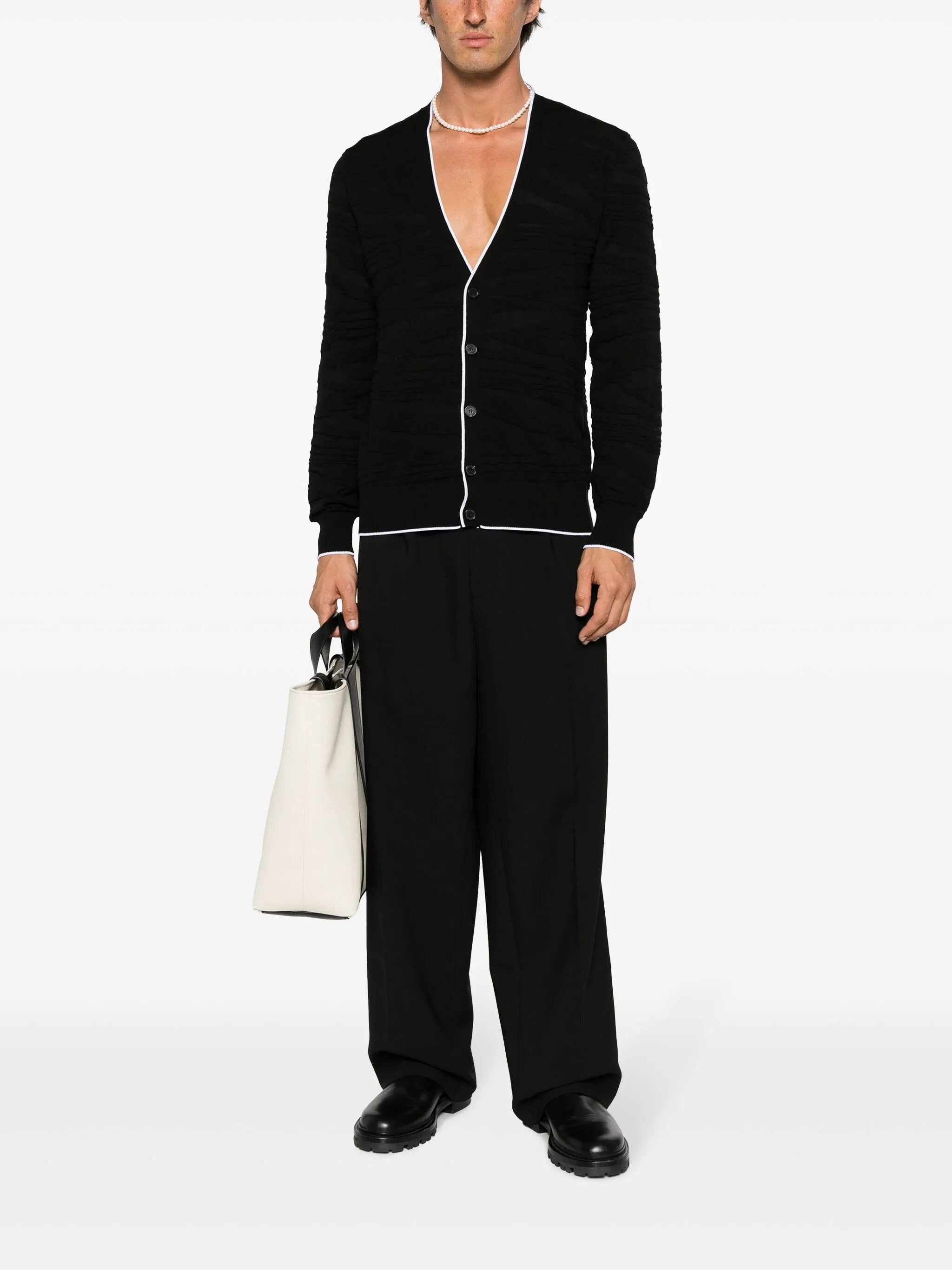 Missoni o1y0225 Cardigan in Black Size US L / EU 52-54 / 3 - 5 Thumbnail