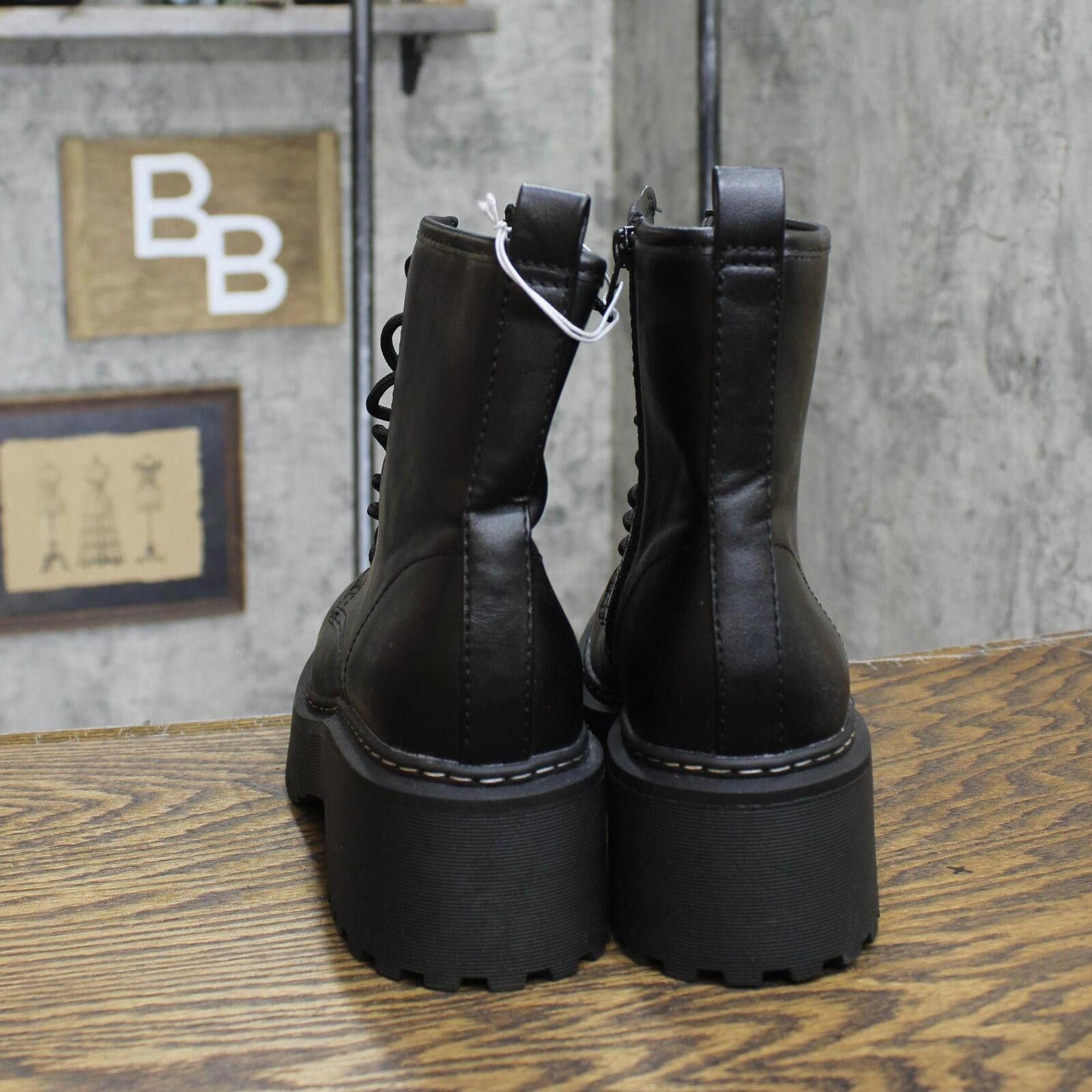 Designer Wild Fable Women's Zea Combat Boots 87930209 Black 9M Size US 9 / IT 39 - 4 Thumbnail