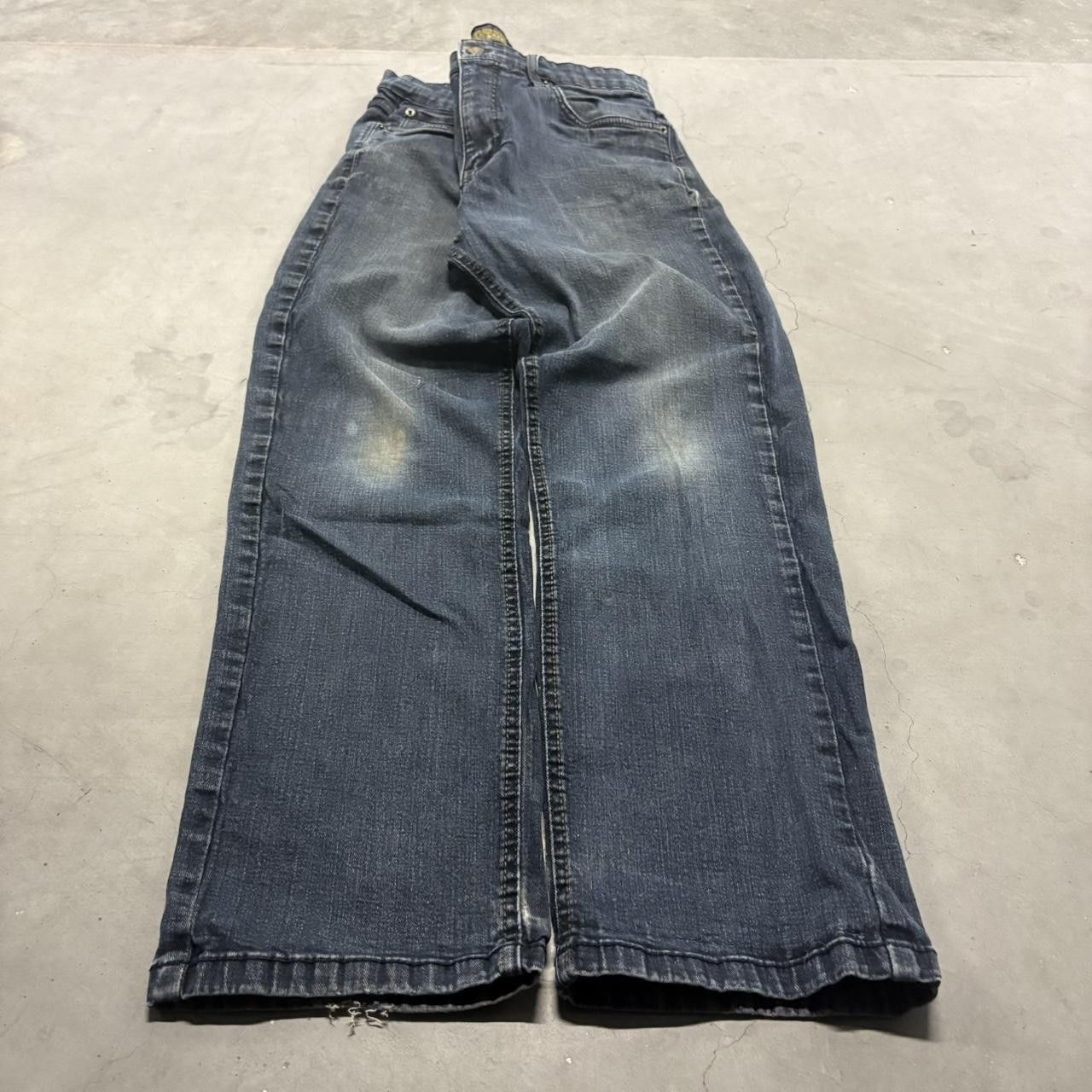 Vintage Crazy Vintage Y2K/2000s Straight Fit Streetwear Dark Blue Wash Denim Jeans! Size US 30 / EU 46 - 1 Thumbnail