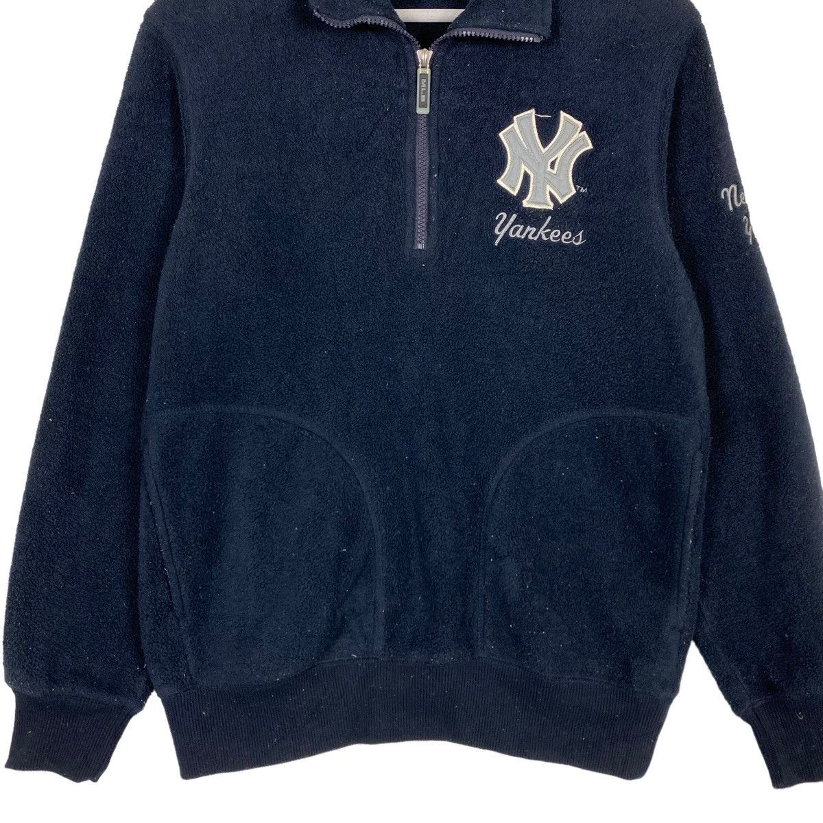 MLB × New York Yankees 💥MLB NY YANKEES FLEECE BIG LOGO HALFZIP SWEATER Size US M / EU 48-50 / 2 - 5 Thumbnail