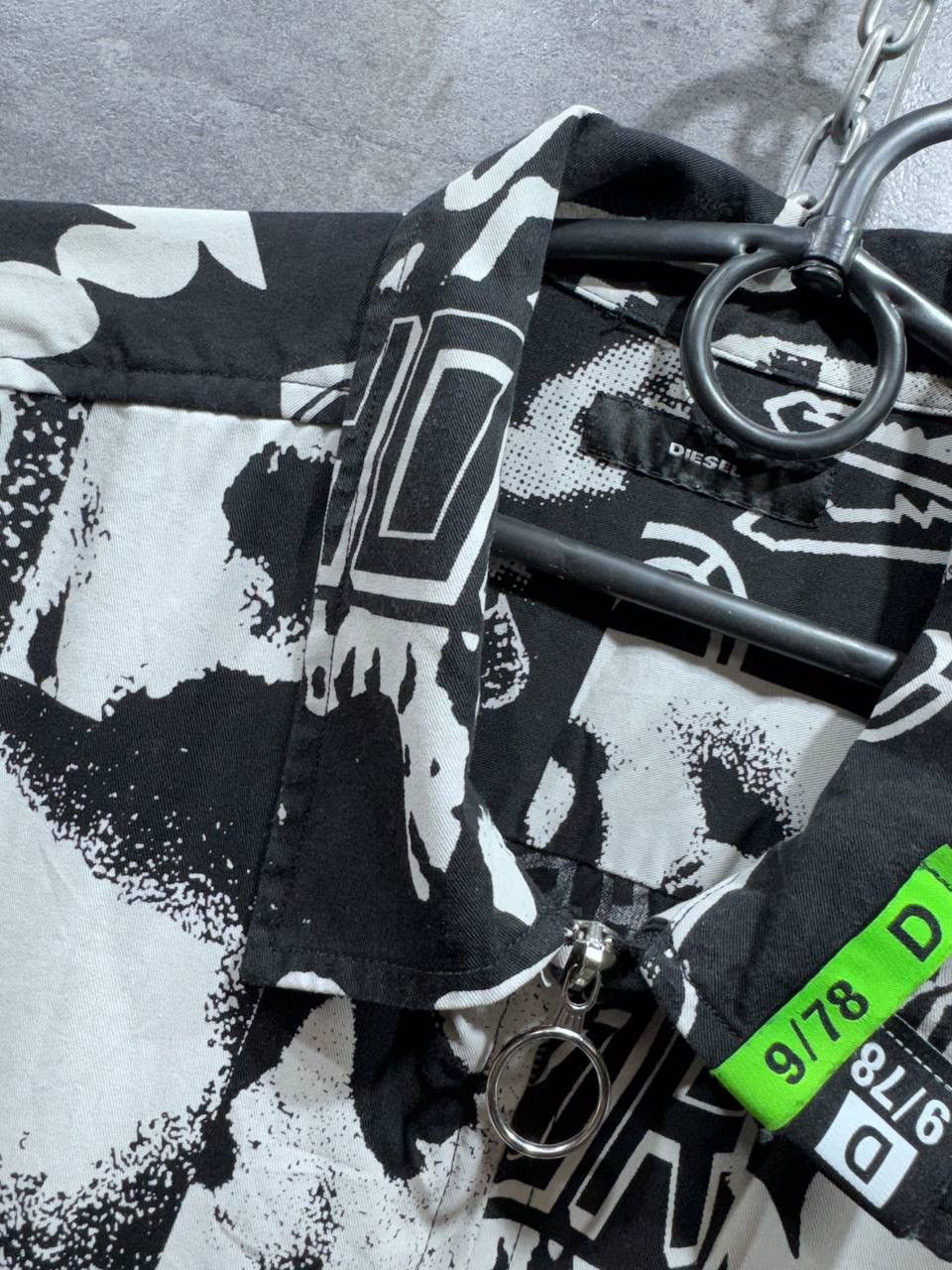 Diesel Diesel S-Krutz Allover Graphic Print Zip Pocket Shirt Jacket Size US L / EU 52-54 / 3 - 7 Thumbnail