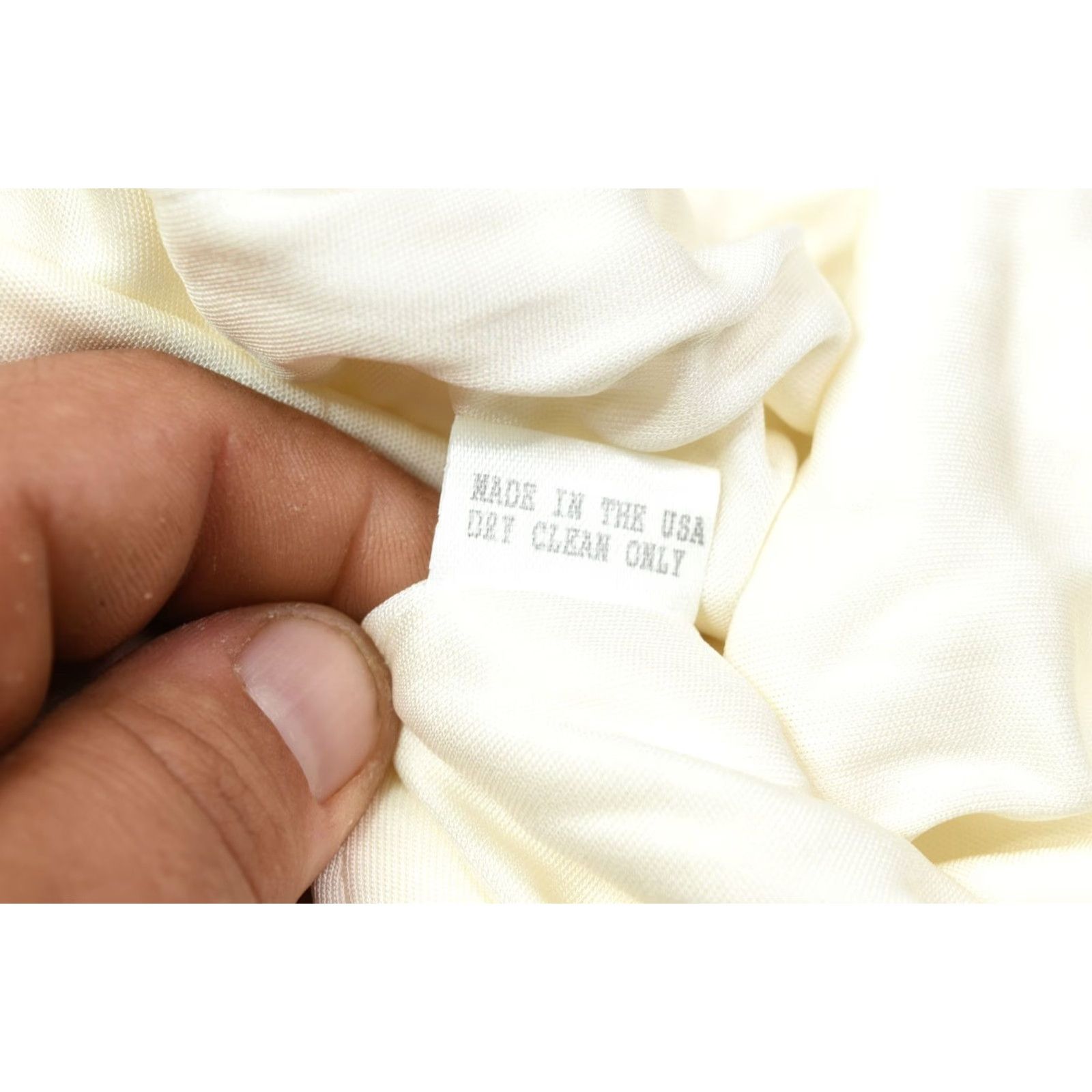 Carolina Herrera Carolina Herrera Dress Wrap Ruffle Cap-Sleeve Stretch Viscose Womens 12 Ivory Midi Party/Cocktail Size XL / US 12-14 / IT 48-50 - 7 Thumbnail