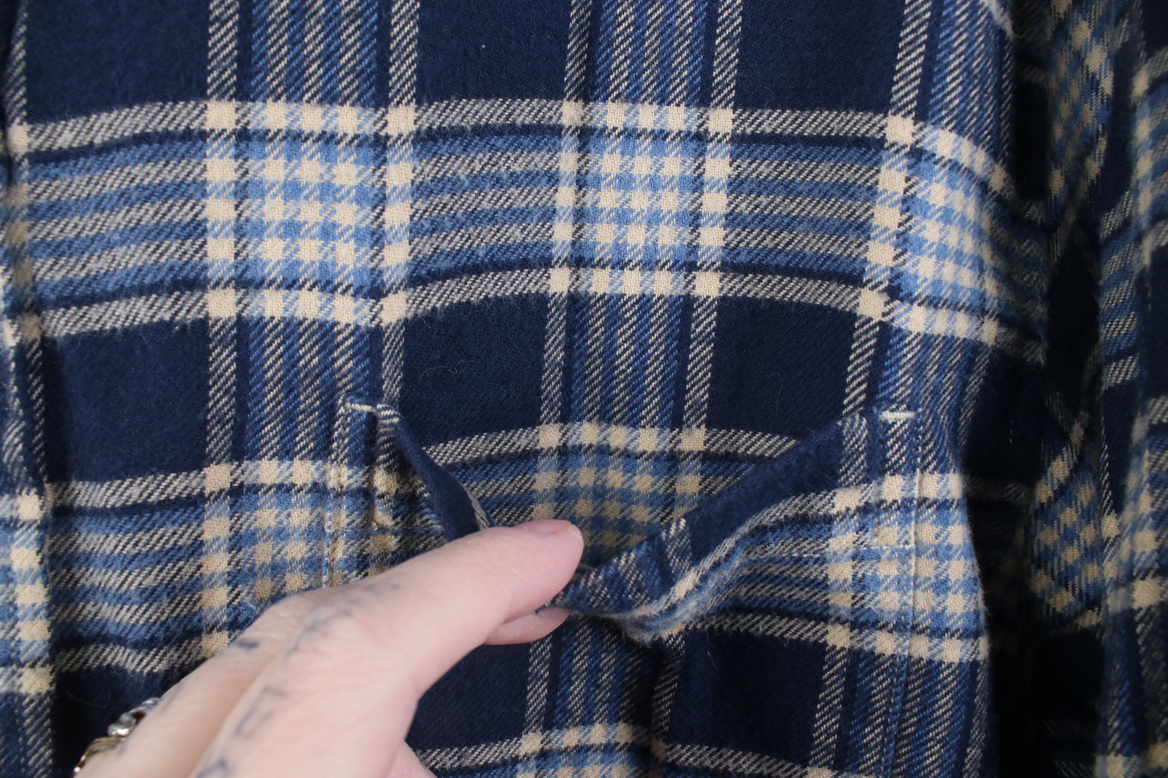 Lands' End Vintage 90s Lands End Collared Button Down Shirt Plaid Size US L / EU 52-54 / 3 - 4 Thumbnail