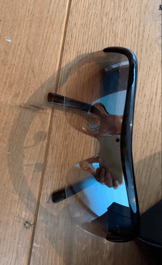 Prada PRADA Sunglasses Flame Star Mask Wrap Shield Vintage Size ONE SIZE - 2 Thumbnail