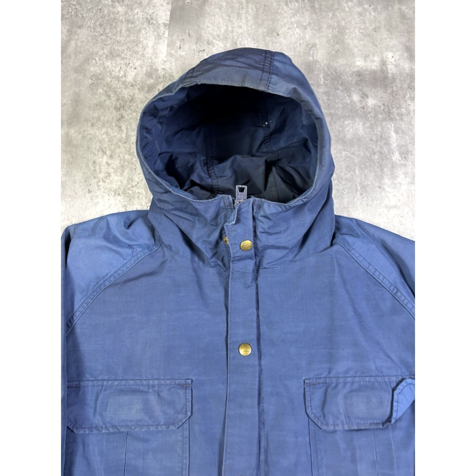 Vintage VINTAGE Woolrich Parka Jacket Full Zip Hooded Lined Pockets Blue Mens Large Size US L / EU 52-54 / 3 - 4 Thumbnail