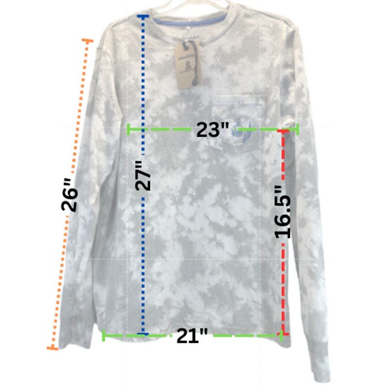 Chubbies Chubbies NWT Gray “Marbled Mountain” Longsleeve Tee men sz M Size US M / EU 48-50 / 2 - 2 Thumbnail