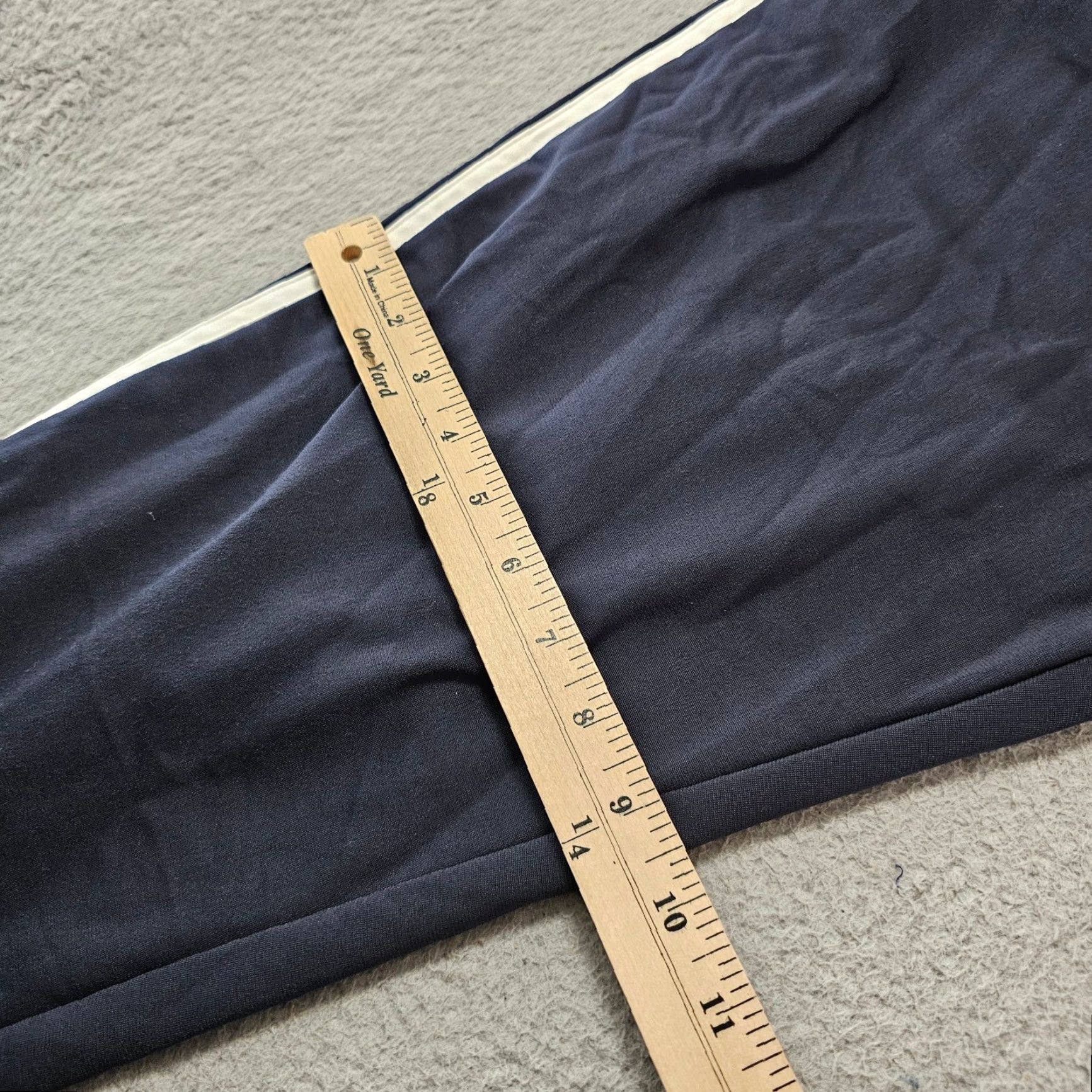 Adidas Adidas Pants Men's Large Sweatpants Joggers Navy White Striped Logo 32x29 Size US 33 - 6 Thumbnail