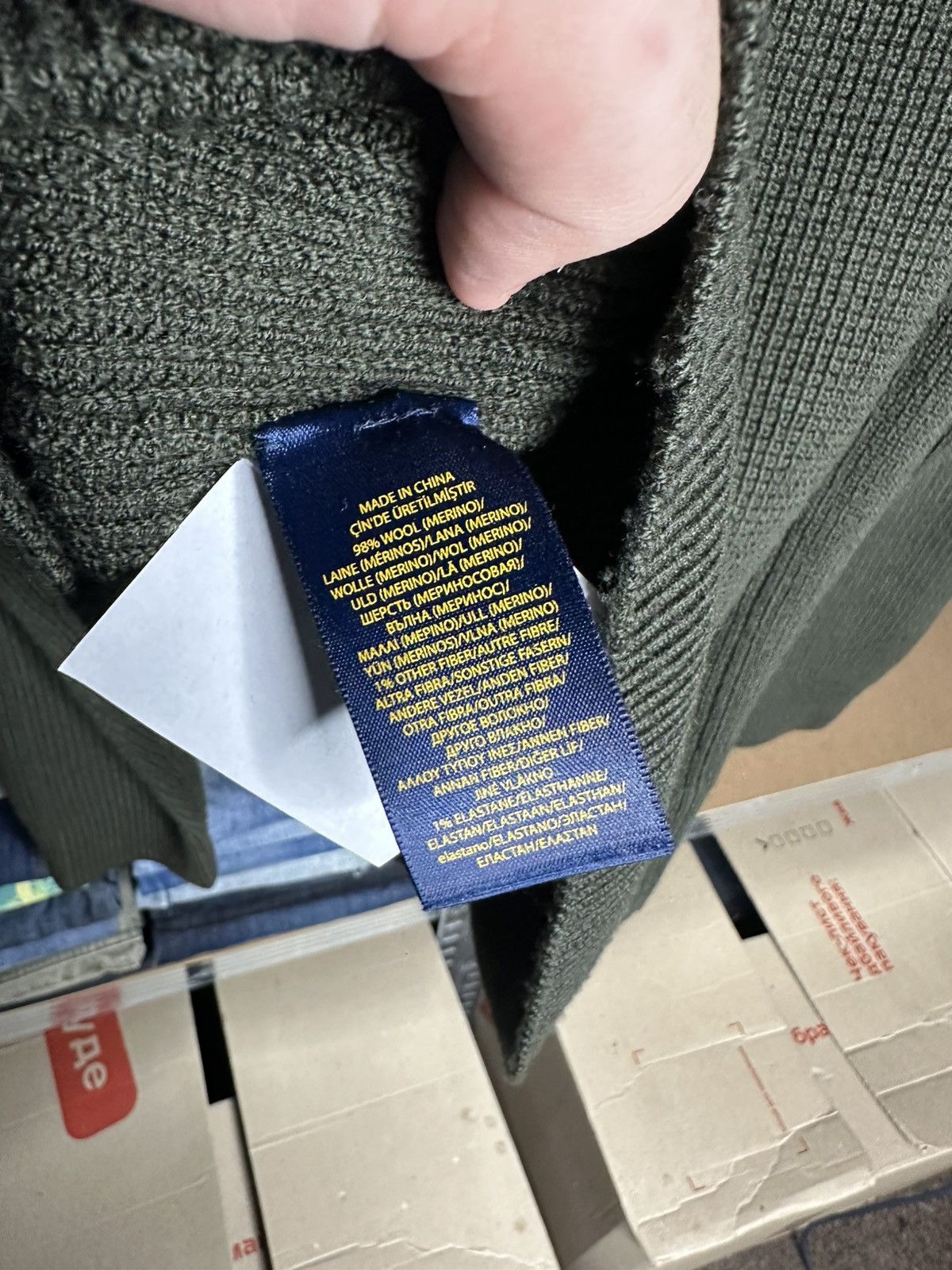 Polo Ralph Lauren Polo Ralph Lauren Merino Wool Half Zip 1/4 Knit Sweater L Size US L / EU 52-54 / 3 - 7 Thumbnail