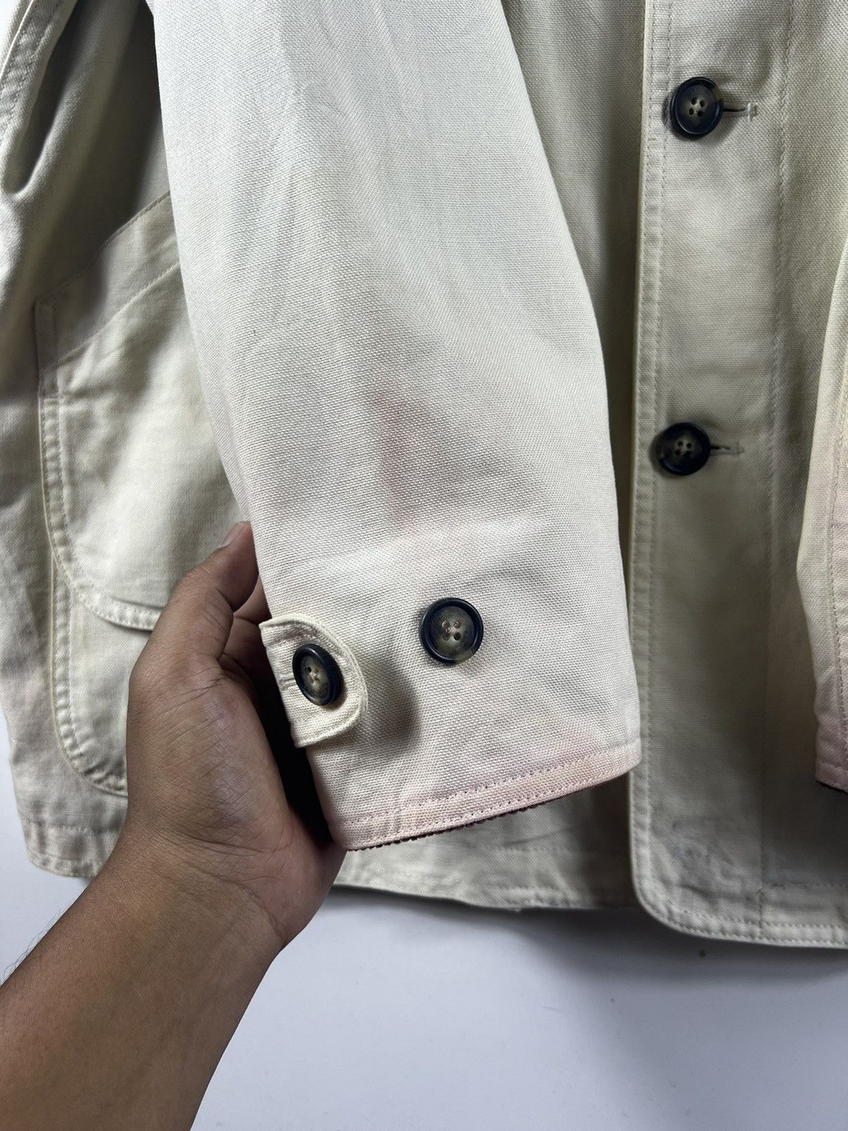BARNS OUTFITTERS × Lands' End × Vintage 🔥 LAND'S END BARN COAT DUCK CANVAS DISTRESSED JACKET - L Size US L / EU 52-54 / 3 - 12 Thumbnail
