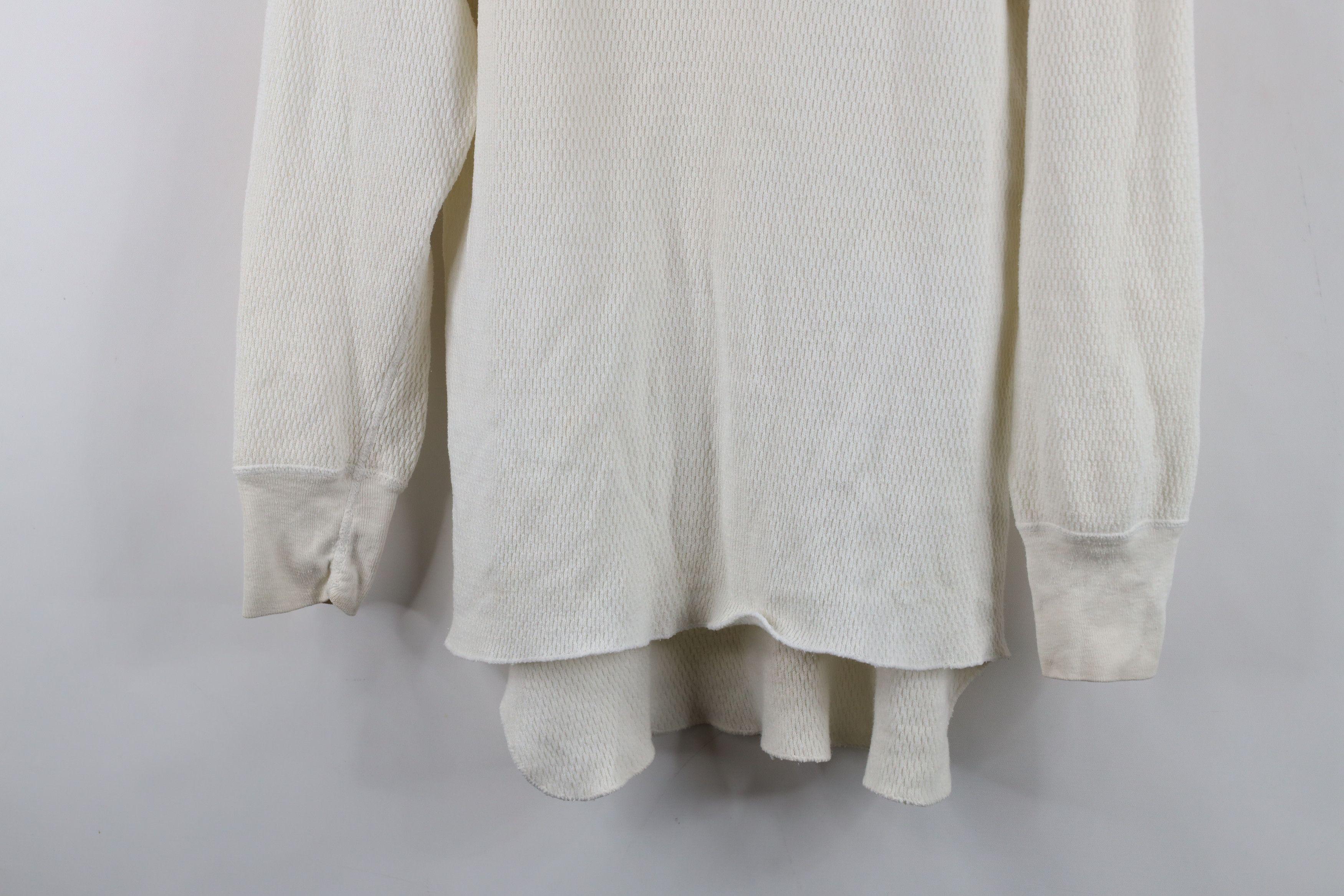 Vintage Vintage 70s Streetwear Waffle Knit Long Sleeve T-Shirt USA Size US XL / EU 56 / 4 - 3 Thumbnail