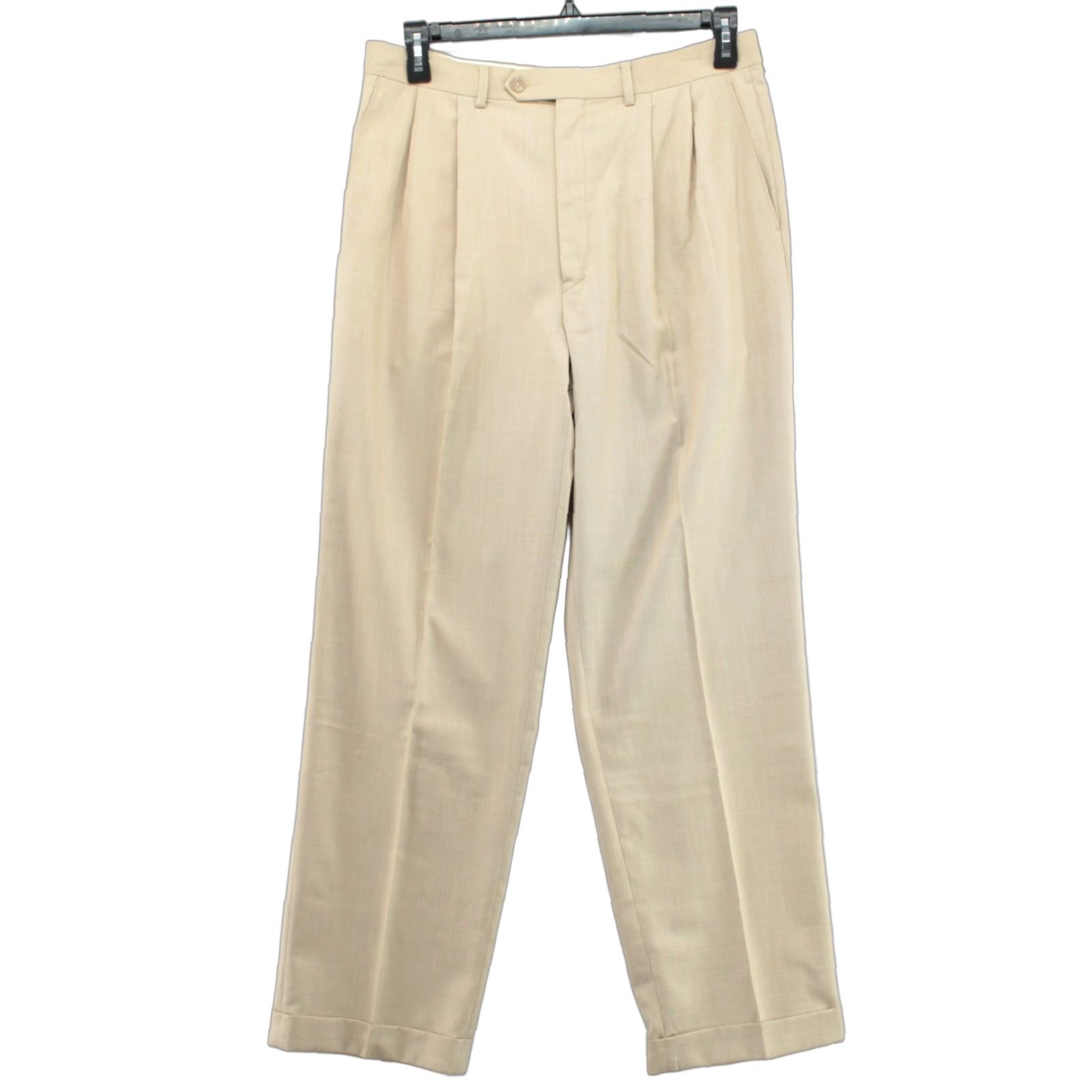 Ralph Lauren Ralph Lauren Dress Pants 34x32 Beige Tan Pleated Stright Leg Cuffed Preppy Men's Size US 34 / EU 50 - 1 Thumbnail
