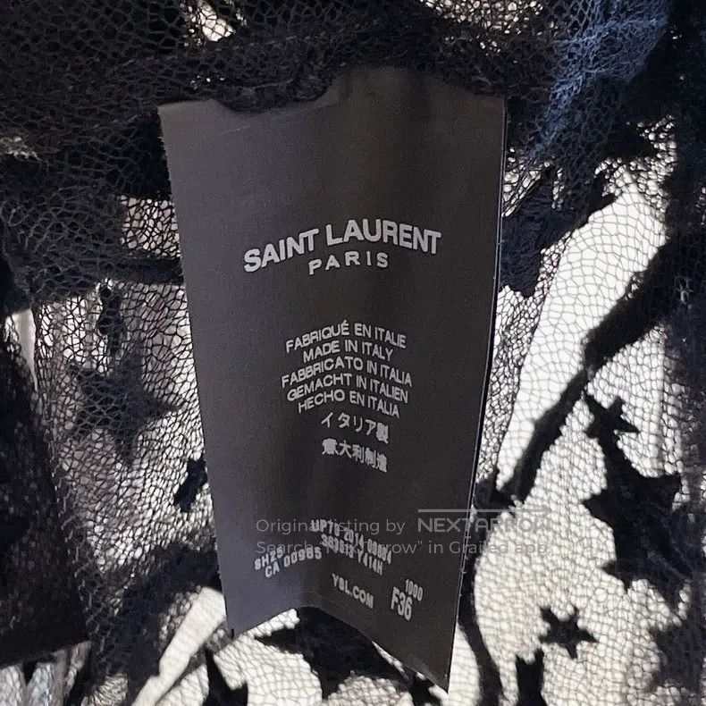 Saint Laurent Paris Saint Laurent Paris Black Transparent Shirt Size XS / US 0-2 / IT 36-38 - 8 Thumbnail