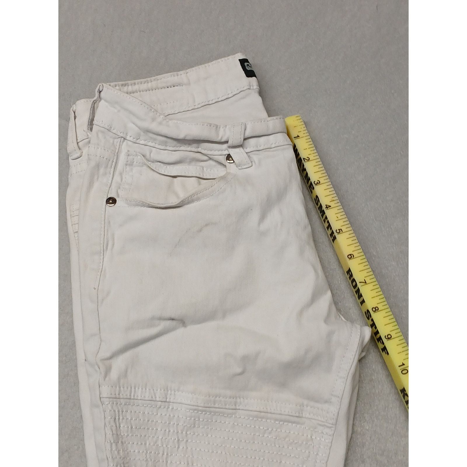 Other Black (30x30) White Rugged Skinny Flex Stretch Jeans Size US 30 / EU 46 - 3 Thumbnail