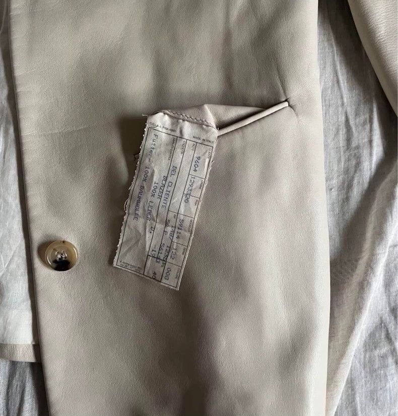 Jil Sander Jil Sander Gray-white leather jacket Size XXS / US 00 / IT 34 - 4 Thumbnail