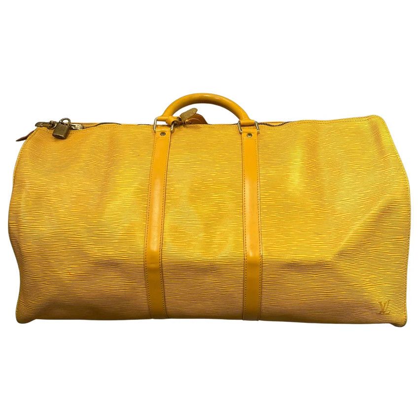 Louis Vuitton Louis Vuitton Keepall 55 Travel Bag Yellow Epi Leather Size ONE SIZE - 1 Thumbnail