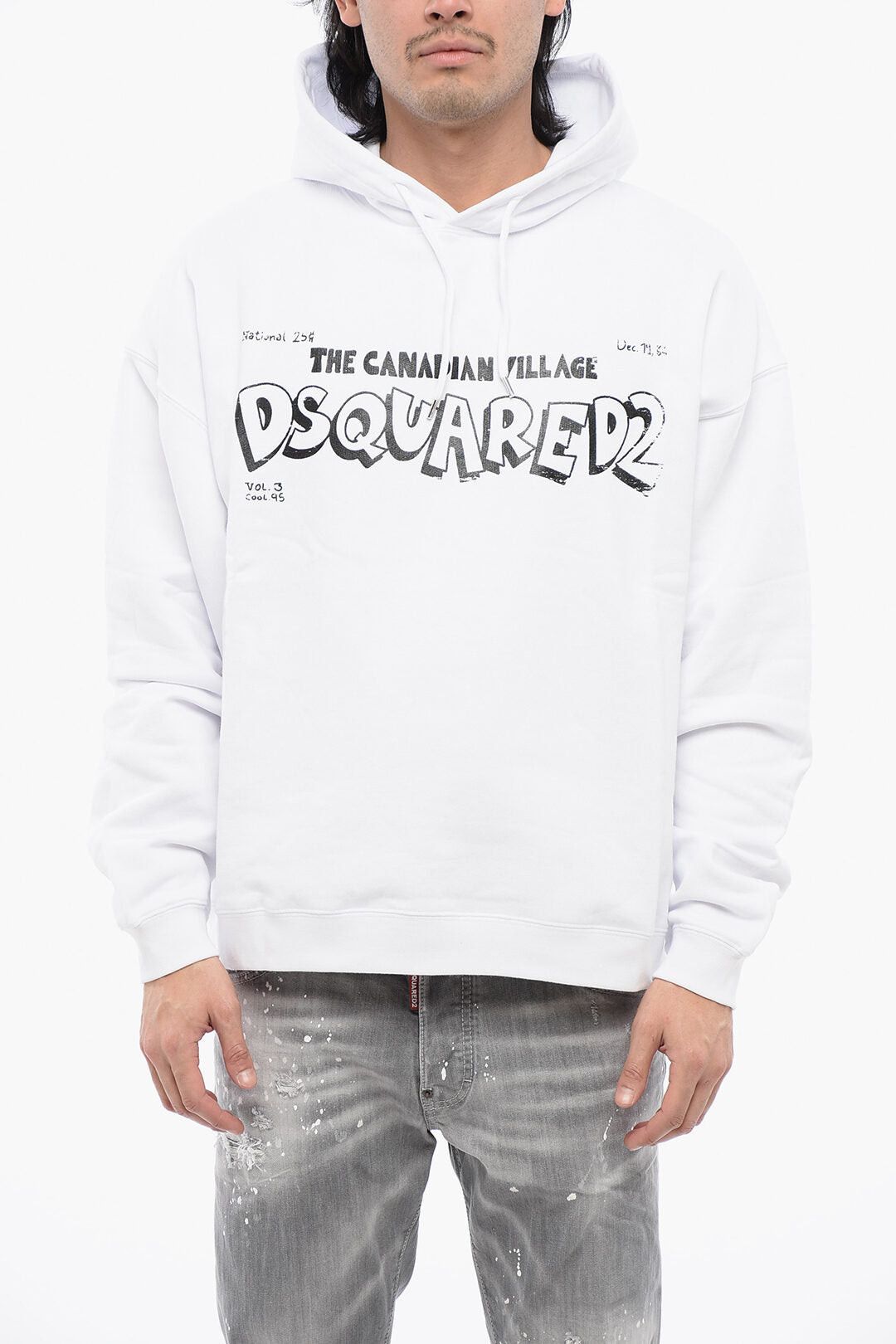 Dsquared2 Brushed Cotton Hoodie CANADIAN VILLAGE Size US XL / EU 56 / 4 - 1 Thumbnail