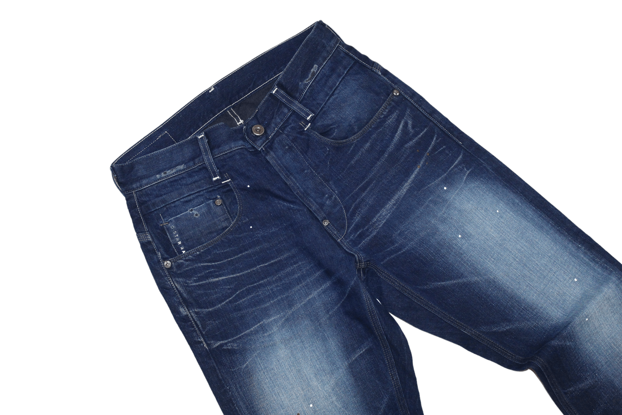 G-Star G-star Raw Denim New Radar Slim Dots Splash Blue Faded Jeans Size US 31 - 3 Thumbnail