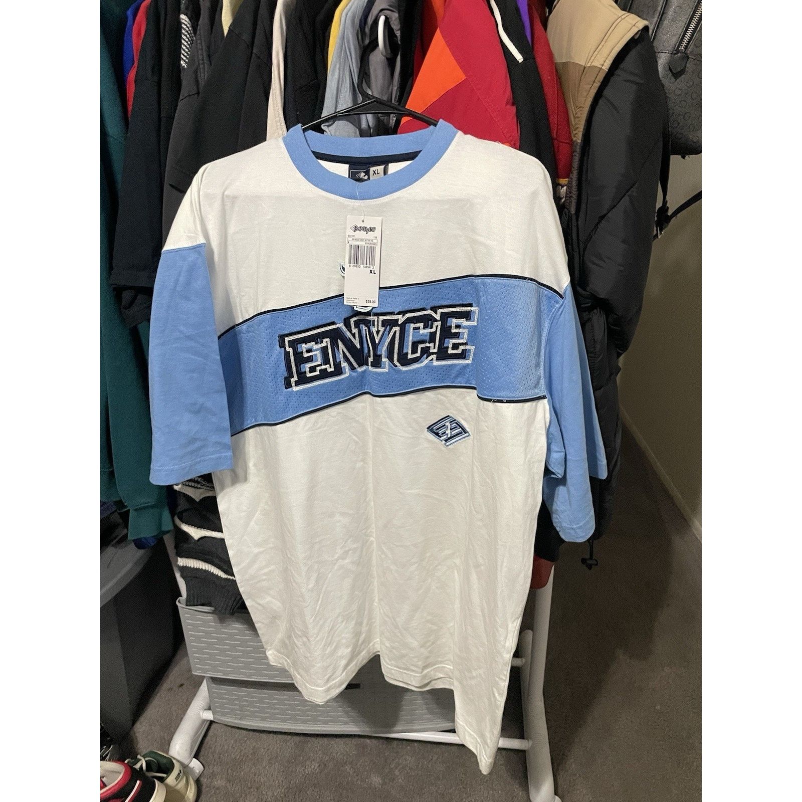 Enyce Size XL-VTG NWT Enyce Signature Men's Blue Stitch Logo Shirt Size US XL / EU 56 / 4 - 1 Thumbnail