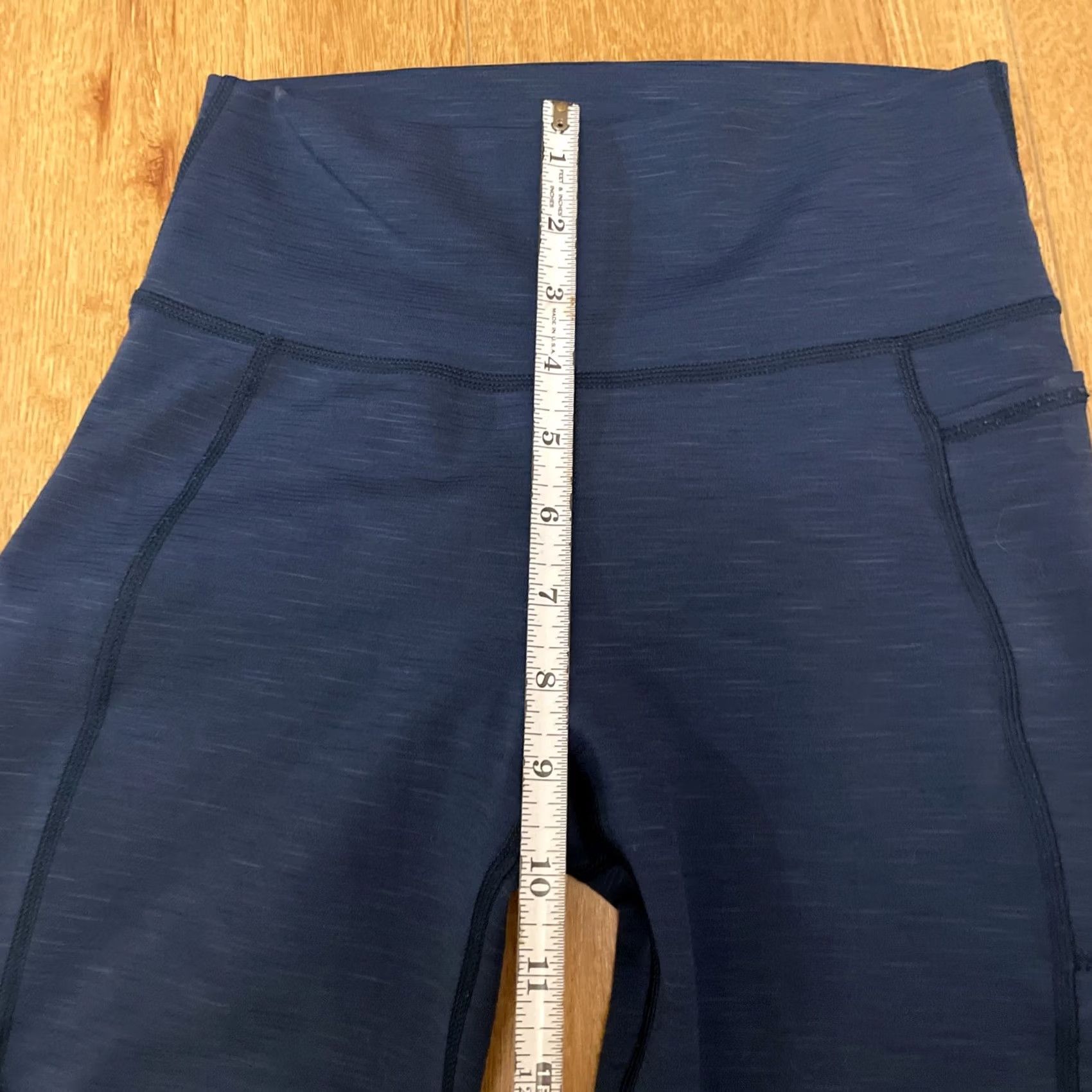 Sweaty Betty Sweaty Betty Leggings Womens XS Blue High Shine High Waisted 7/8 Tight Slim Legged Athletic Compression Skinny Inseam 24 in Womens Size 26" / US 2 / IT 38 - 4 Thumbnail