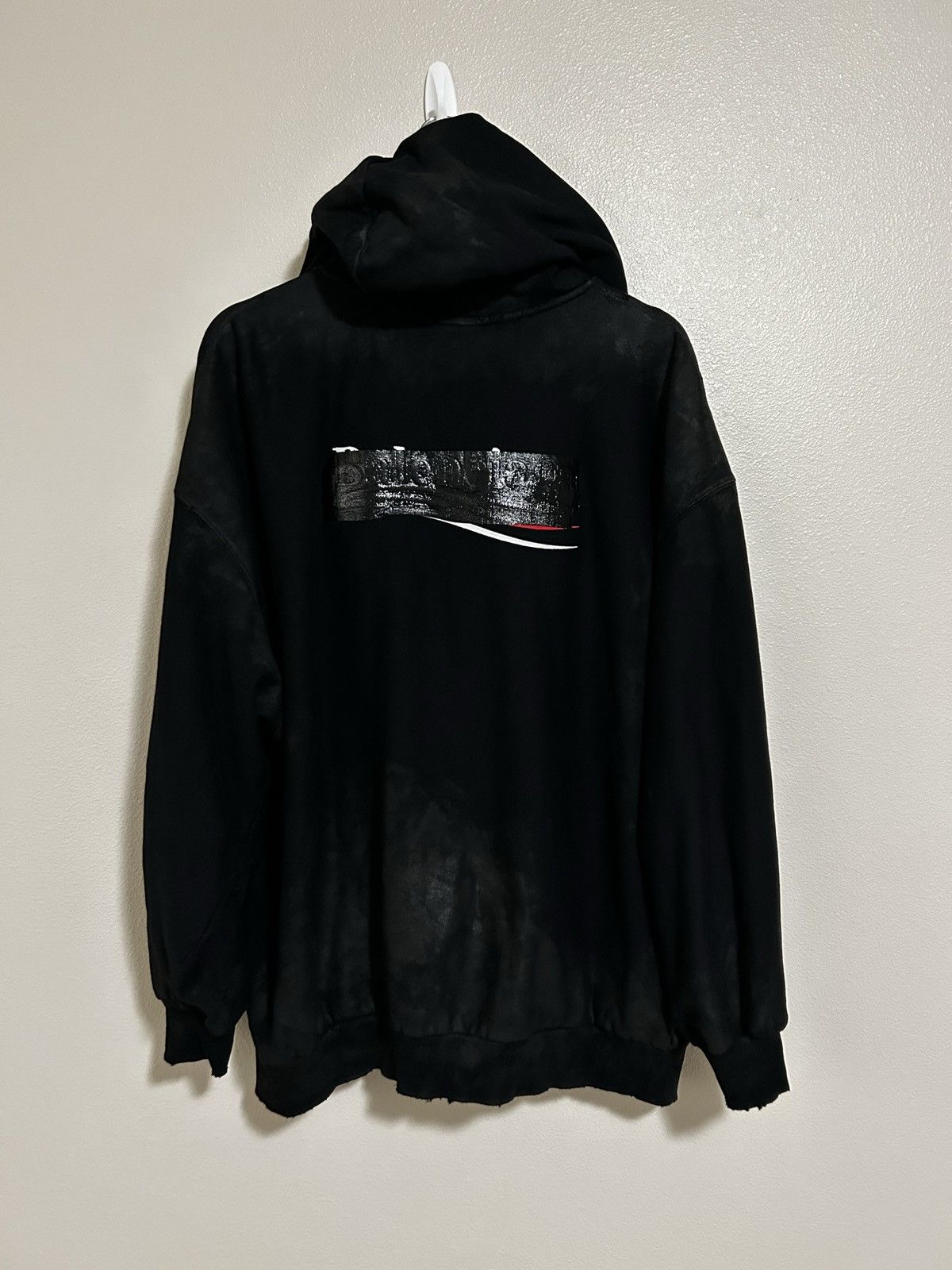Balenciaga Balenciaga Gaffer Mud Dye Distressed Hoodie - XXL Size US XXL / EU 58 / 5 - 2 Thumbnail