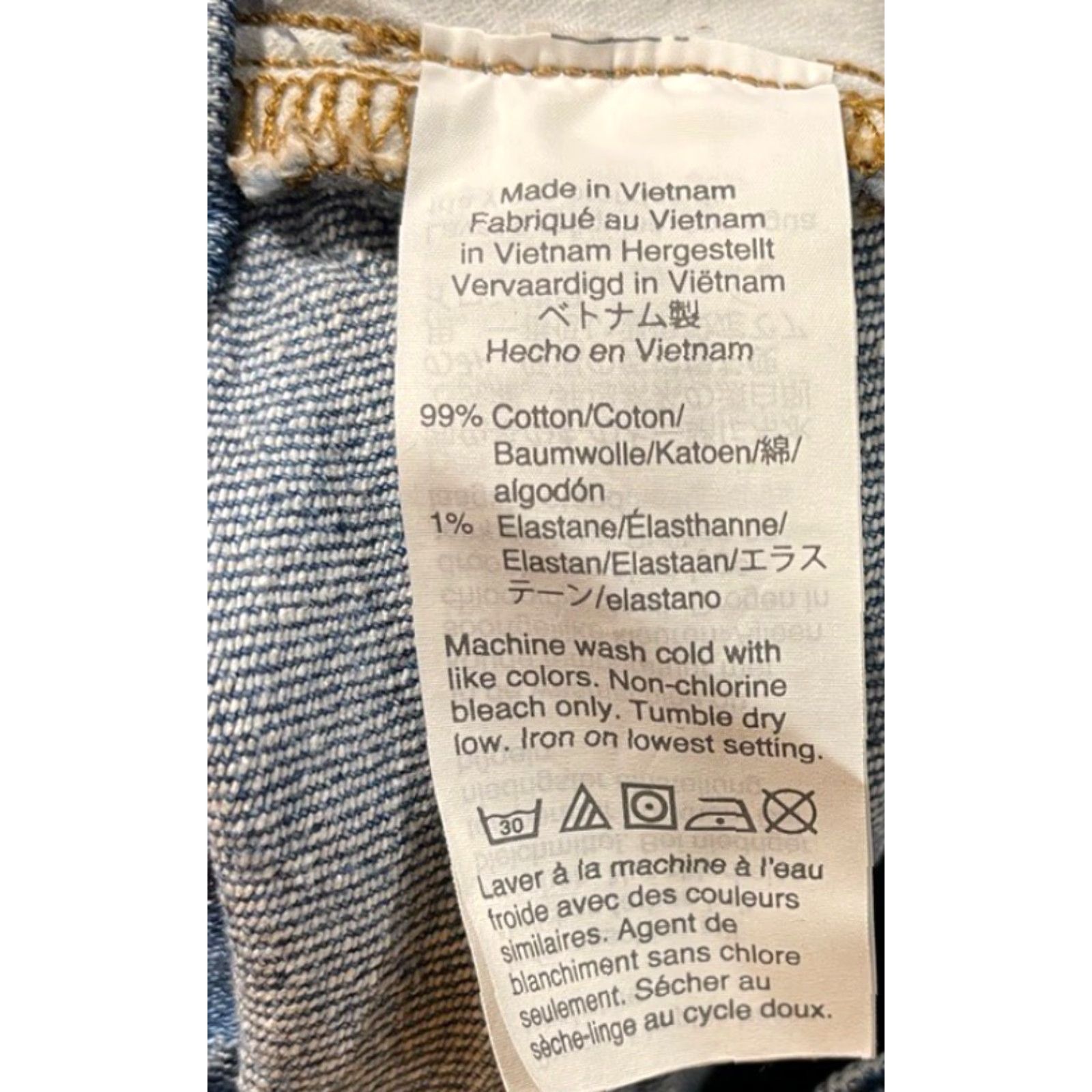 Madewell MADewell The Perfect Vintage Crop Jeans Womens 27P Petite Denim Blue 5-Pocket Stretch Distressed Cropped Jeans Womens Size 28" / US 6 / IT 42 - 5 Thumbnail
