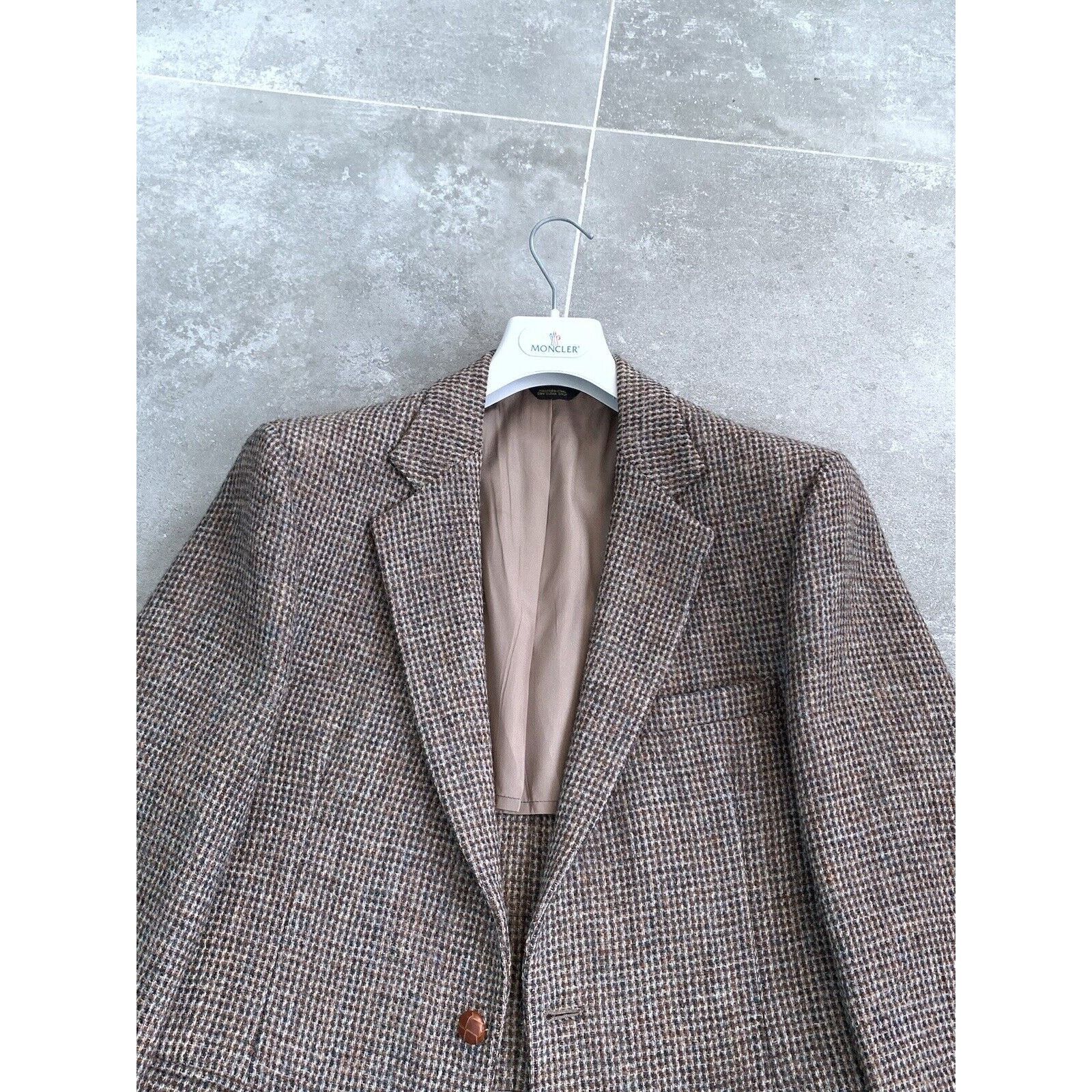 Harris Tweed × Vintage Men's HARRIS TWEED MADE IN USA Sport Blazer Jacket EU 48 M Size 48R - 10 Thumbnail
