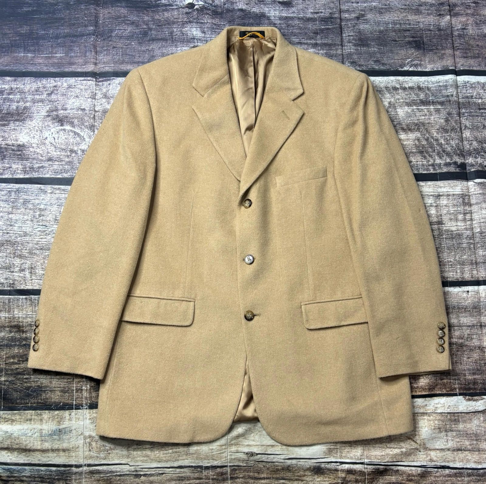 Joseph & Lyman Joseph & Lyman for Bloomingdales Blazer Jacket 44 Camel Hair Size 44R - 1 Thumbnail