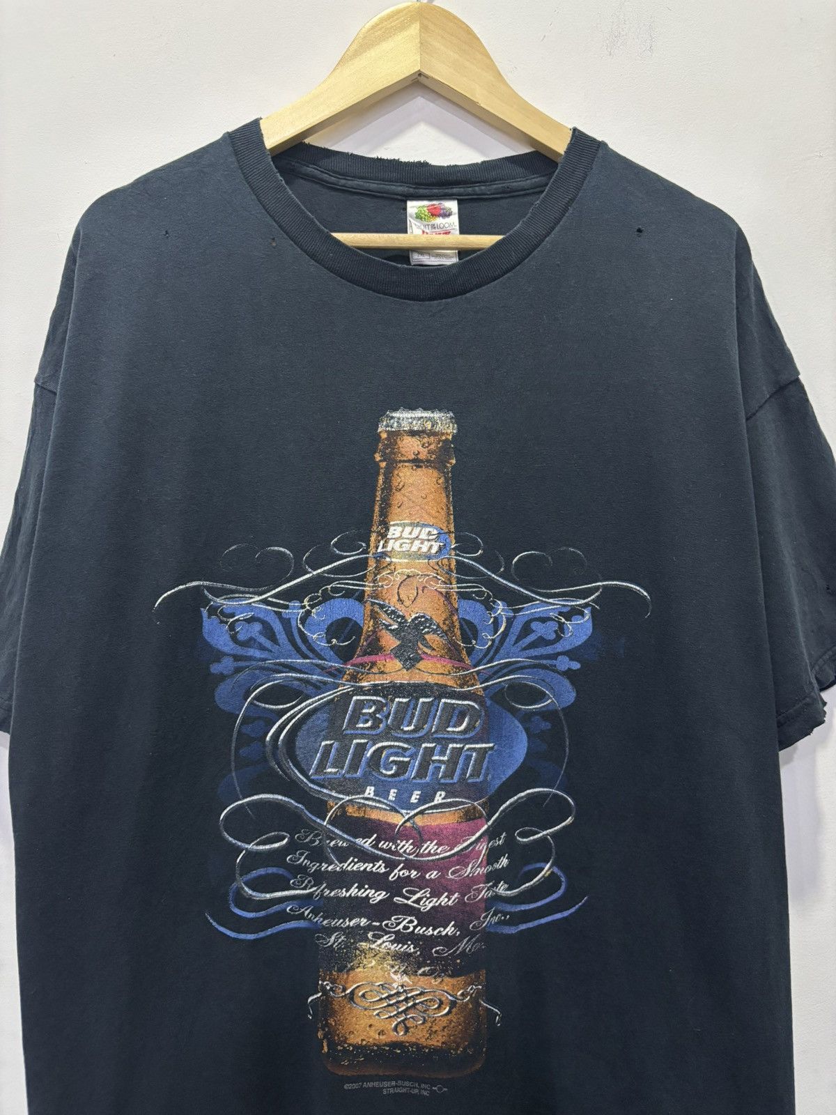 Vintage Vintage Bud Light Tshirt Size US XXL / EU 58 / 5 - 2 Thumbnail