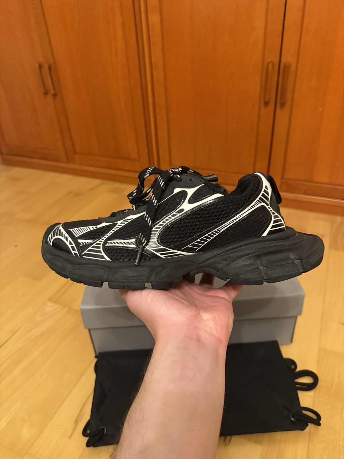 Balenciaga Balenciaga 3XL Triple Black Size US 7 / EU 40 - 2 Thumbnail