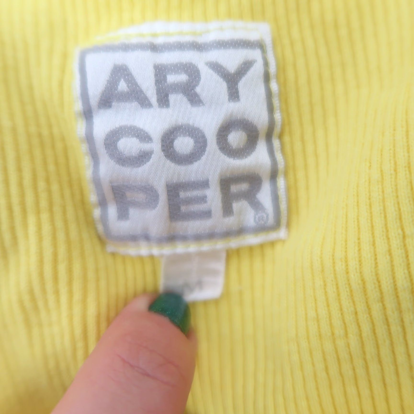Vintage VINTAGE Ary Cooper Yellow Ribbed Knit Tank Top M Women Sleeveless 90s Casual Cotton Tank Size M / US 6-8 / IT 42-44 - 6 Thumbnail