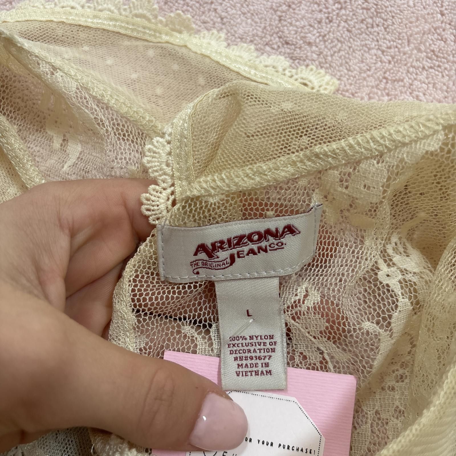 Arizona Jean Co. y2k lace polka dot fairy core top Size L / US 10 / IT 46 - 6 Thumbnail