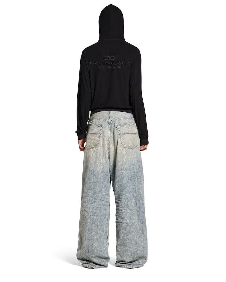 Balenciaga o1bcso1str0426 Pull-Up Pants in Blue Size US 28 / EU 44 - 4 Thumbnail