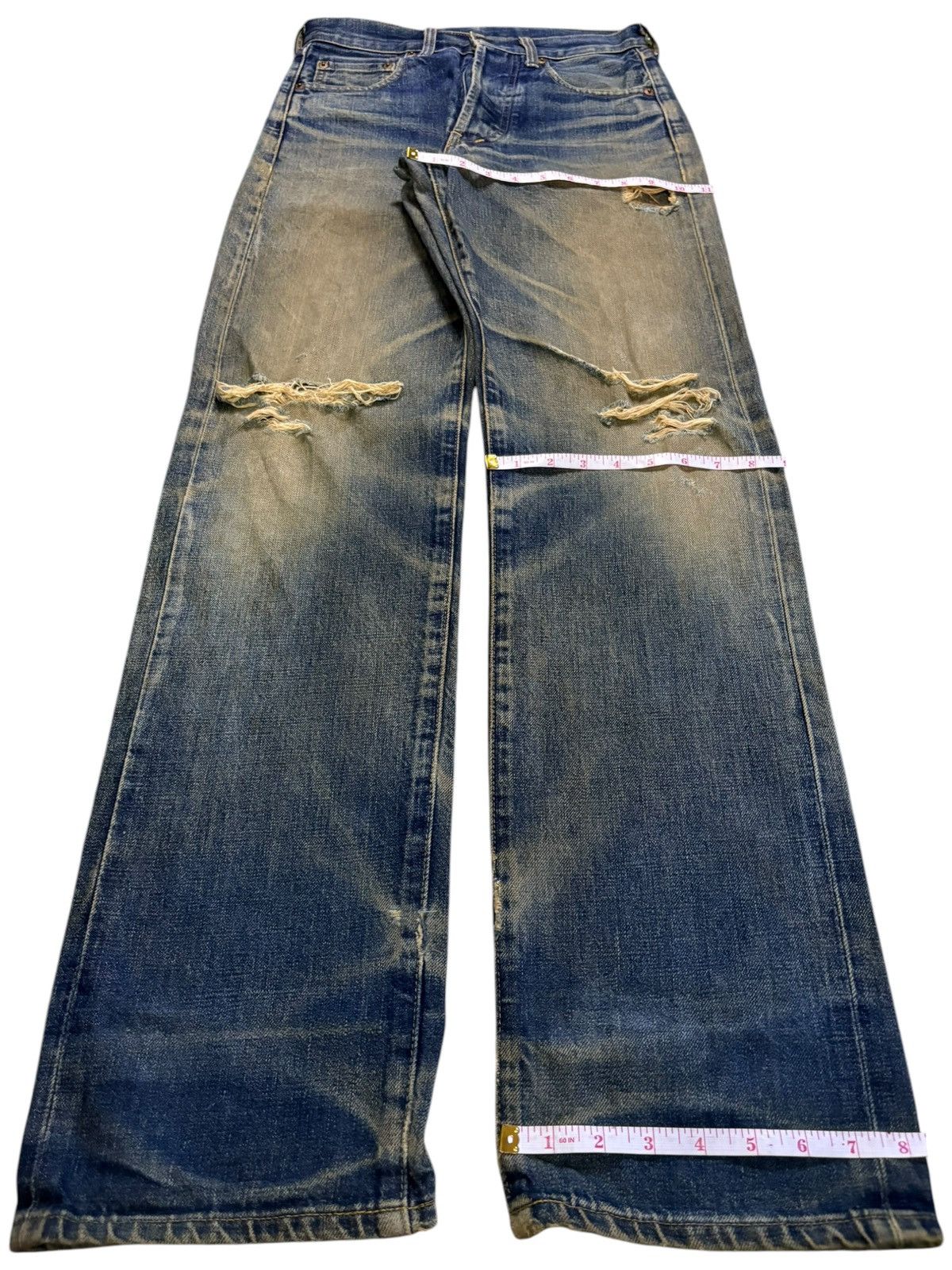 Levi's Vintage 80s Levis 503BXX Big E Selvedge Mud Wash Baggy Jeans Size US 29 - 15 Thumbnail
