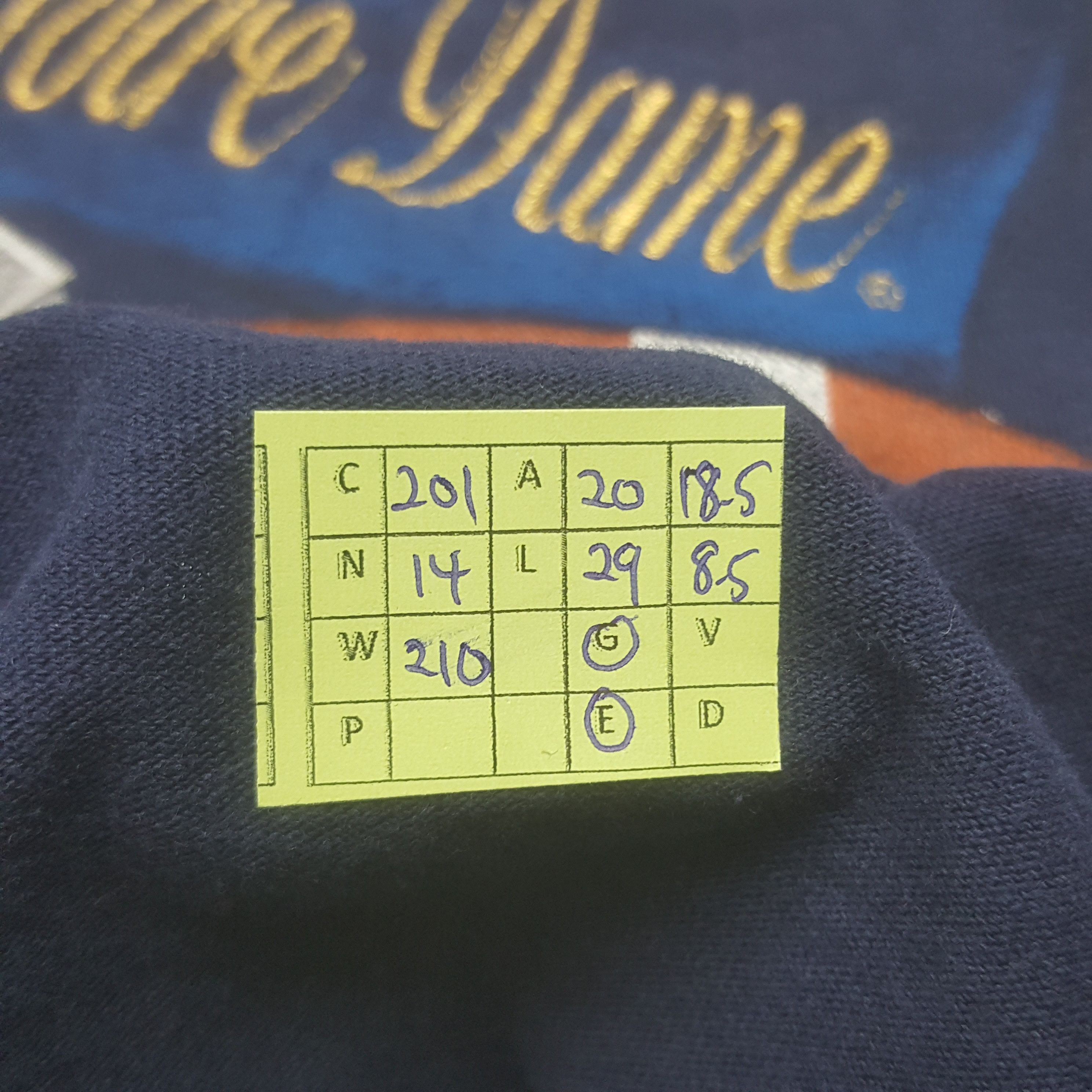 NFL × Nutmeg × Vintage Vintage 90's Notre Dame American NFL Team Tshirt Size US M / EU 48-50 / 2 - 9 Thumbnail