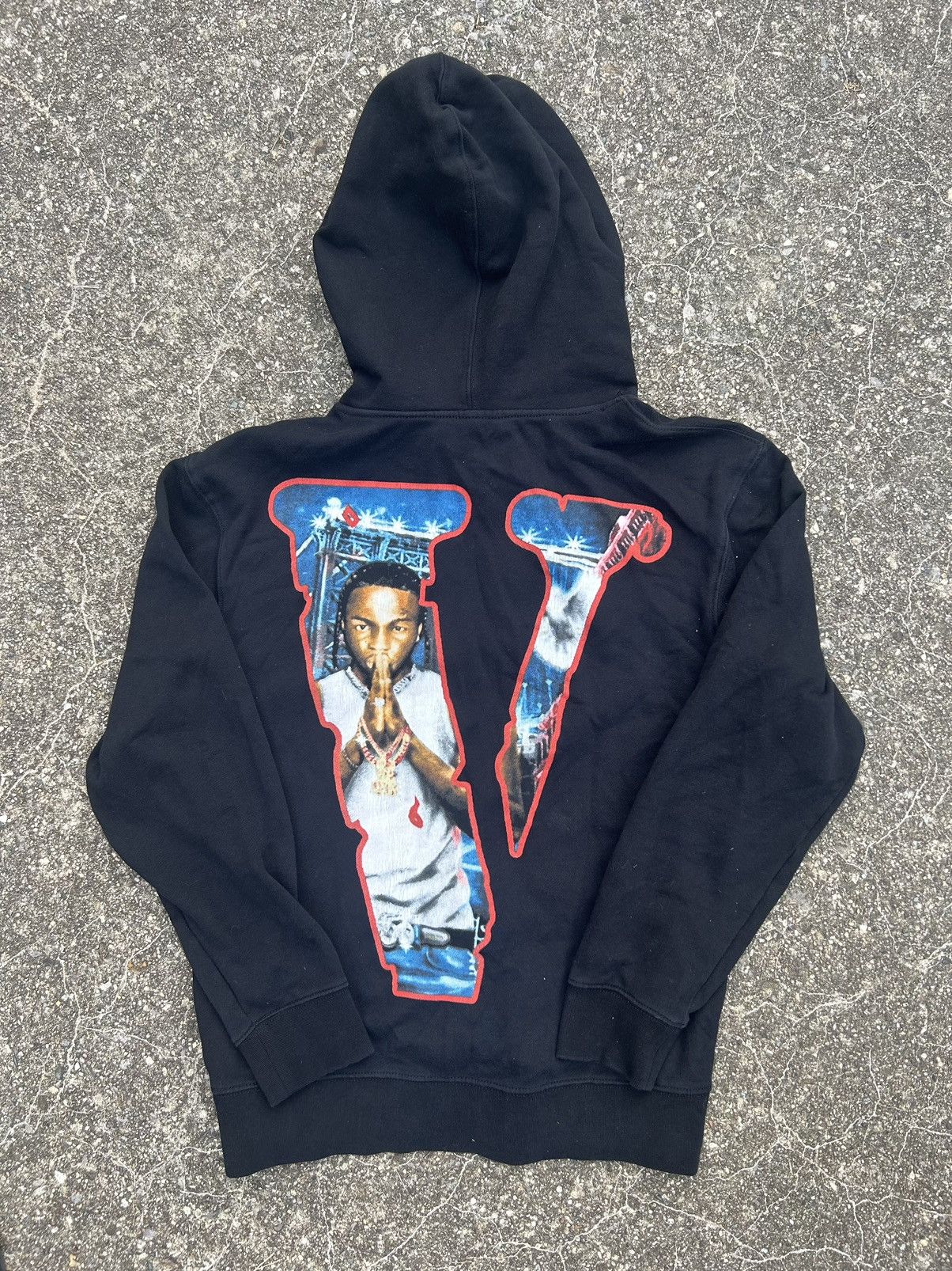 Rap Tees × Vlone Vlone Pop Smoke City Hoodie Black Size US S / EU 44-46 / 1 - 2 Thumbnail