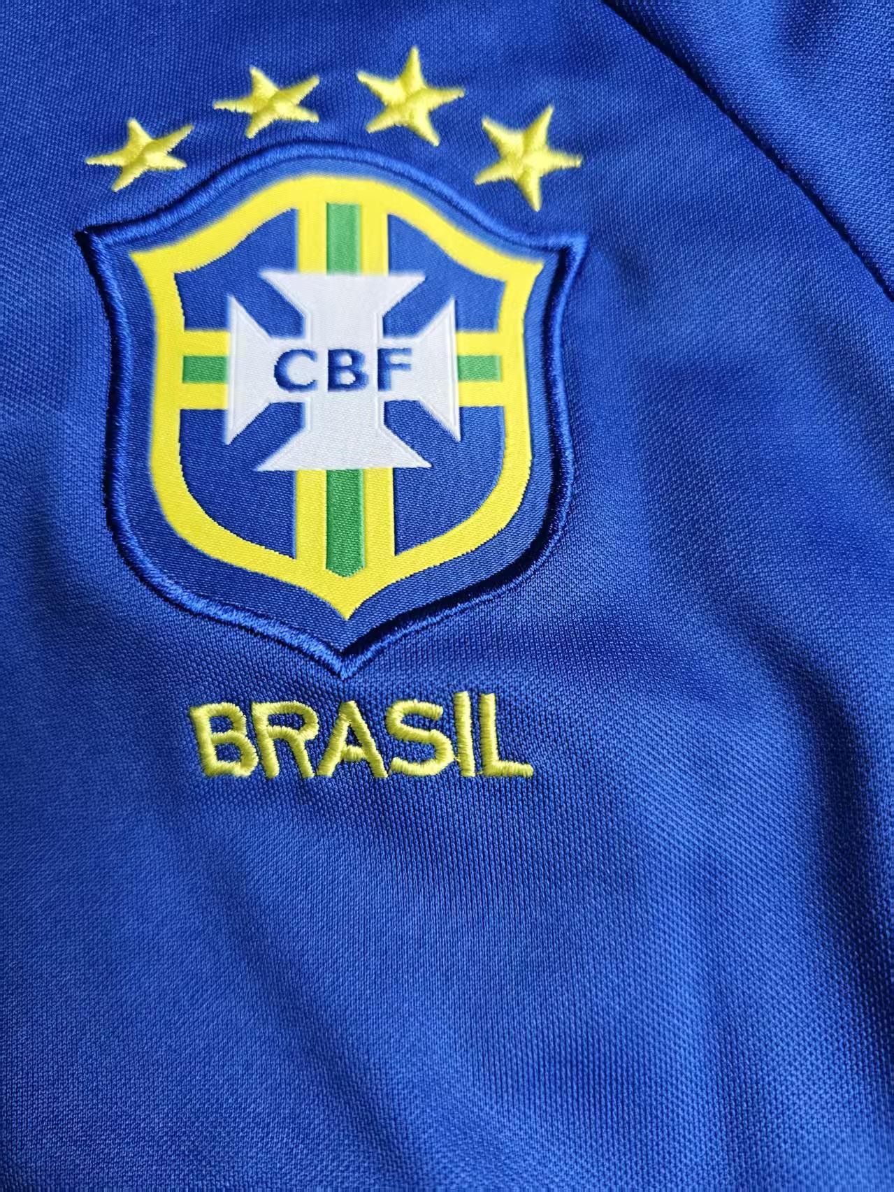 Other Brazil 2002 #11 Ronaldinho Jersey Blue Size US XXL / EU 58 / 5 - 5 Thumbnail