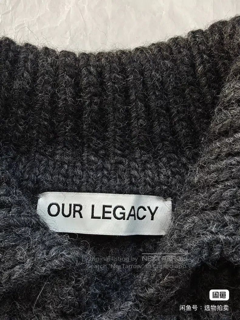 Our Legacy Our Legacy Wool Crewneck Sweater - Deep Grey Size US S / EU 44-46 / 1 - 8 Thumbnail