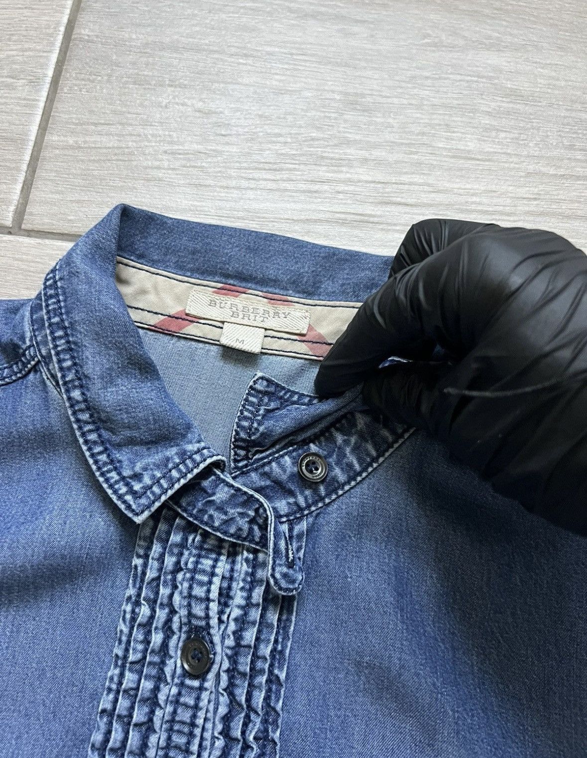 Burberry 💙Burberry Shirt Jeans Women Rare M Size Size M / US 6-8 / IT 42-44 - 15 Thumbnail