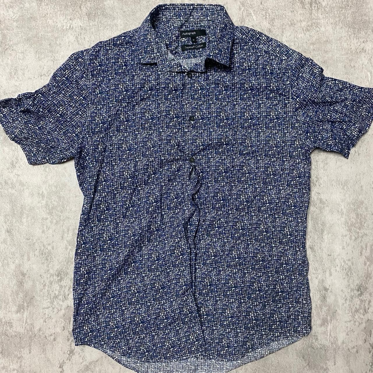 Other Blue and white button-up shirt #mensfashion Size US M / EU 48-50 / 2 - 1 Thumbnail
