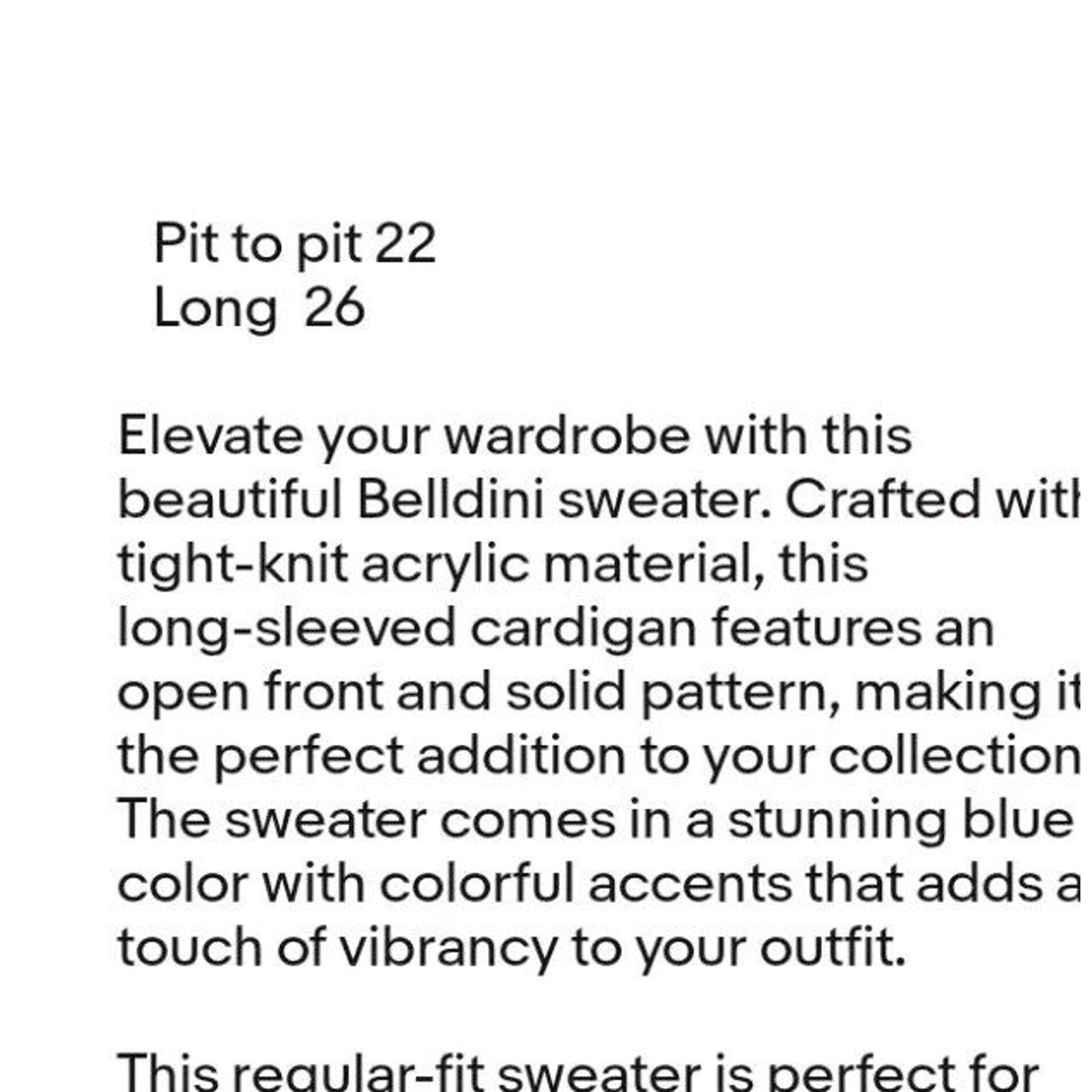Other Belldini Sweater Womens Xl Brown Knit Cardigan Open Front Size XL / US 12-14 / IT 48-50 - 6 Thumbnail