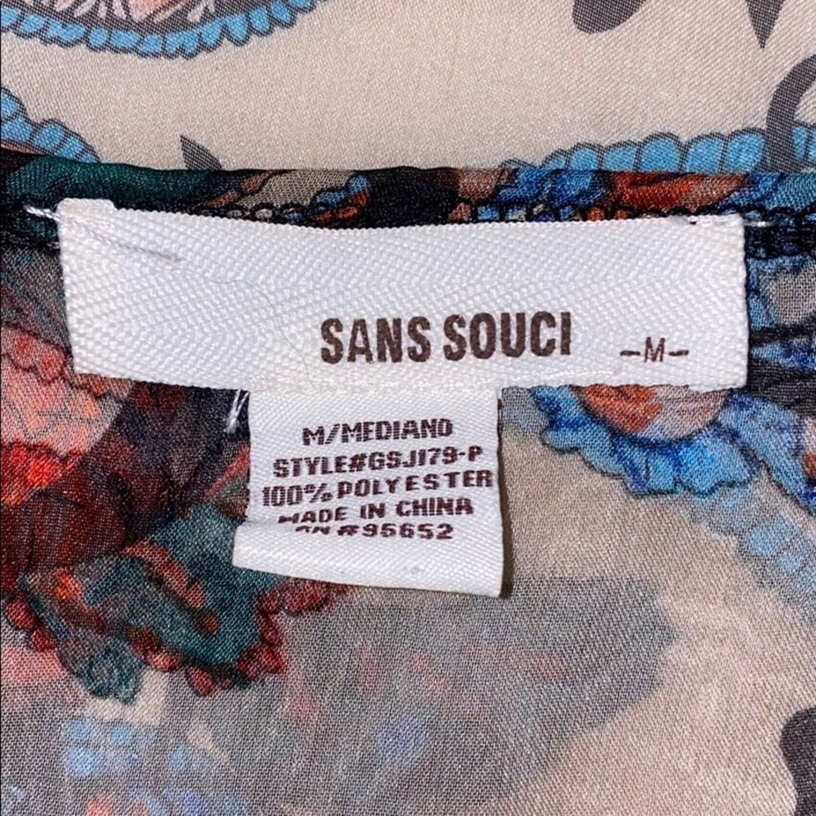Other Sans Souci Boho Floral Kimono with Black Tassels | Size M Size M / US 6-8 / IT 42-44 - 4 Thumbnail