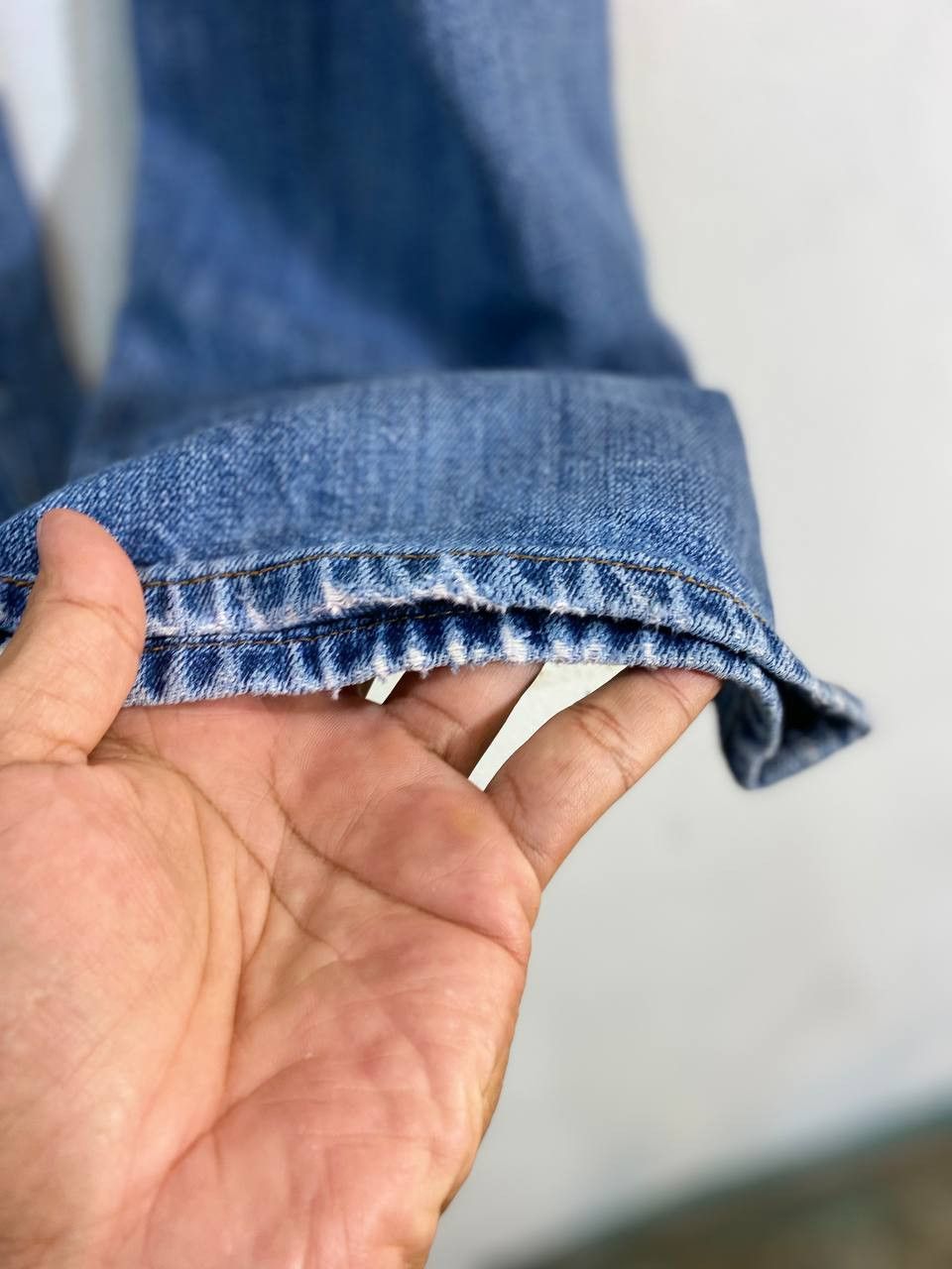 Levi's vintage levis 501 distressed denim nice design Size US 37 - 5 Thumbnail