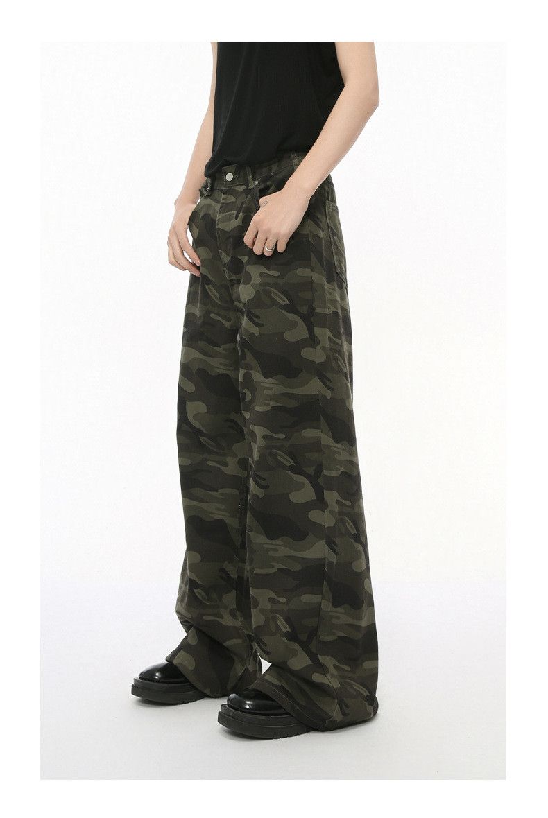 Japanese Brand American retro street camouflage straight wide-leg jeans y2k Size US 32 / EU 48 - 3 Thumbnail