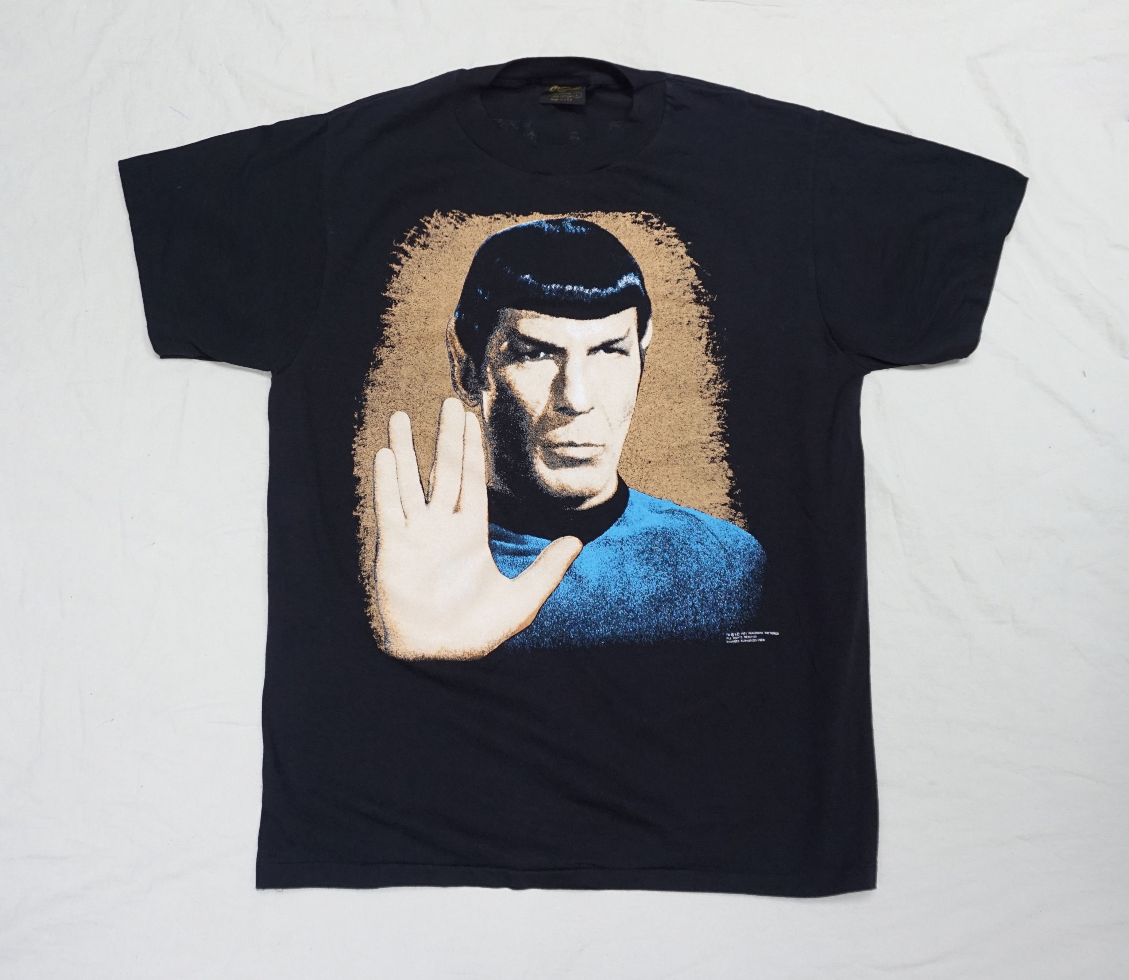 Mostly Heard Rarely Seen × Vintage 90's Star Trek Spock "Live Long and Prosper" T-shirt Size US L / EU 52-54 / 3 - 1 Thumbnail