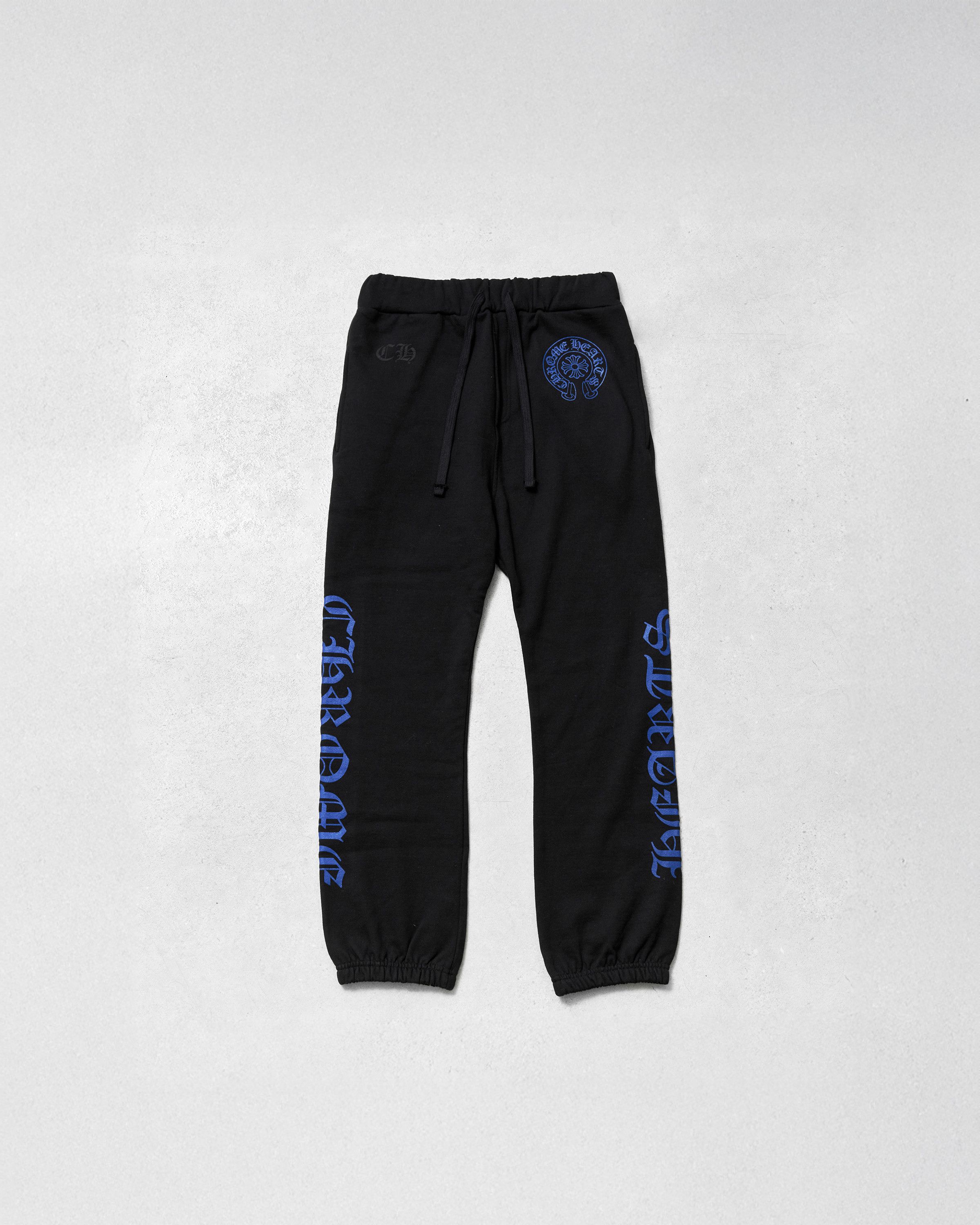 Chrome Hearts CHROME HEARTS Horseshoe Blue Print Sweatpants BLACK Size US 29 - 2 Thumbnail